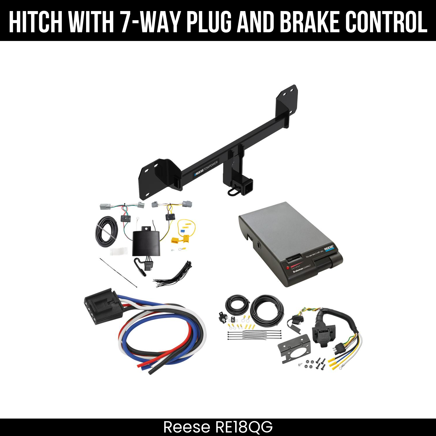 Trailer Hitch , 7-Way , Reese Brakeman Brake Control