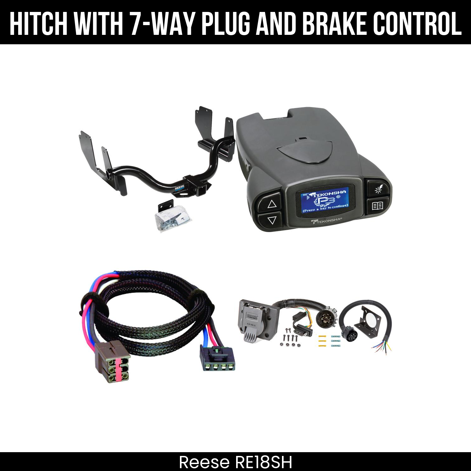 Trailer Hitch , 7-Way , Tekonsha Prodigy P3 Brake Control
