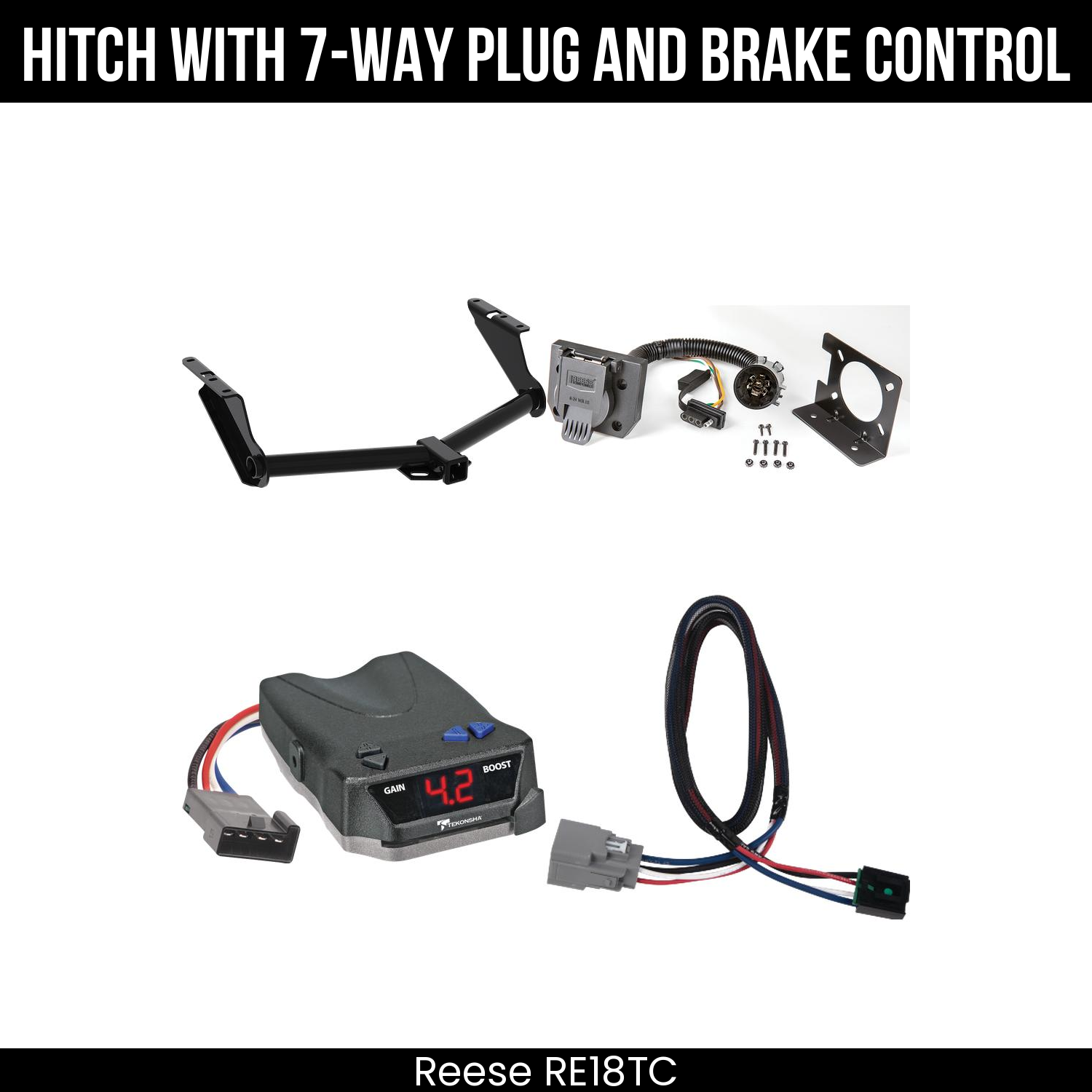 Trailer Hitch , 7-Way , Tekonsha Brake EVN Control
