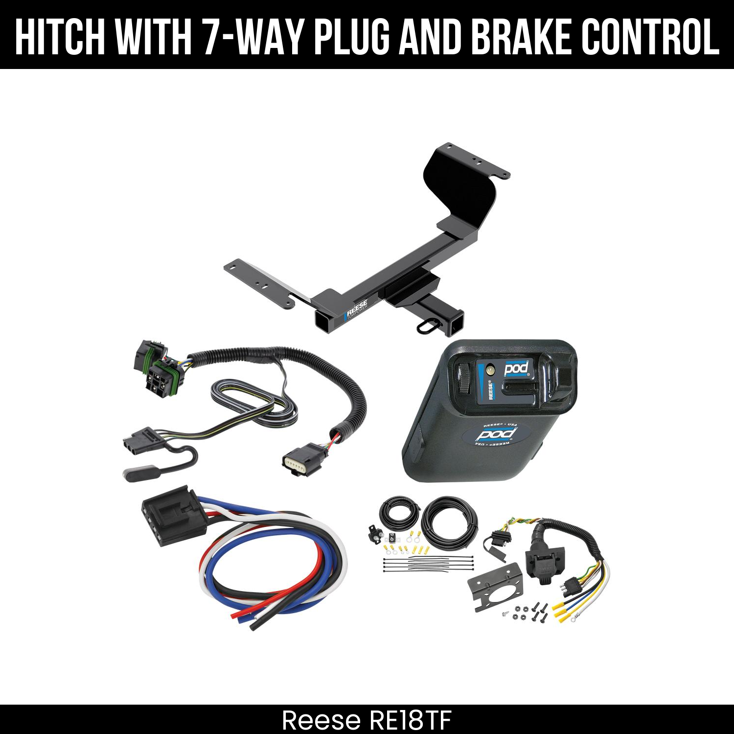 Trailer Hitch , 7-Way , Reese POD Brake Control