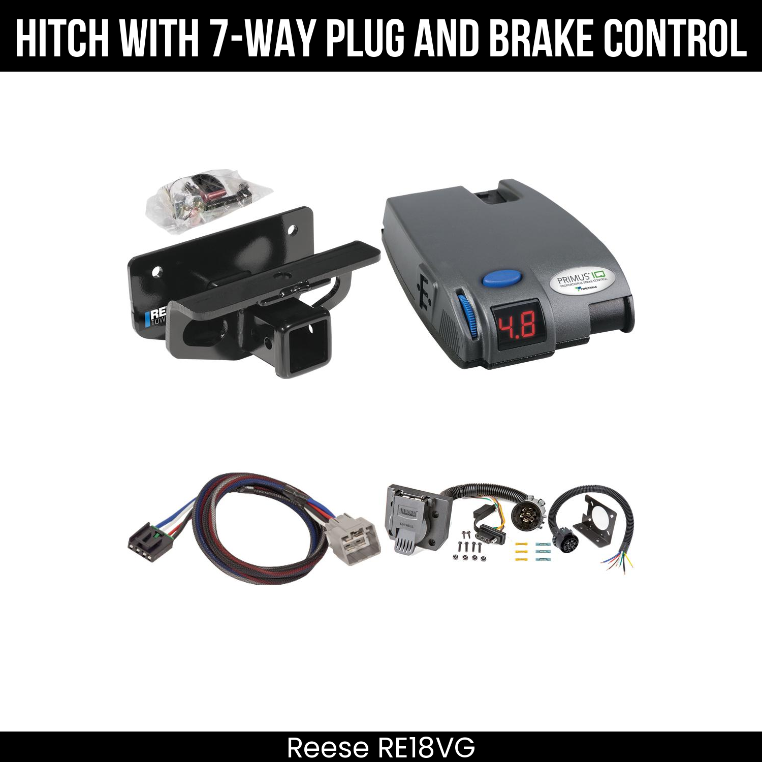 Trailer Hitch , 7-Way , Tekonsha Primus IQ Brake Control