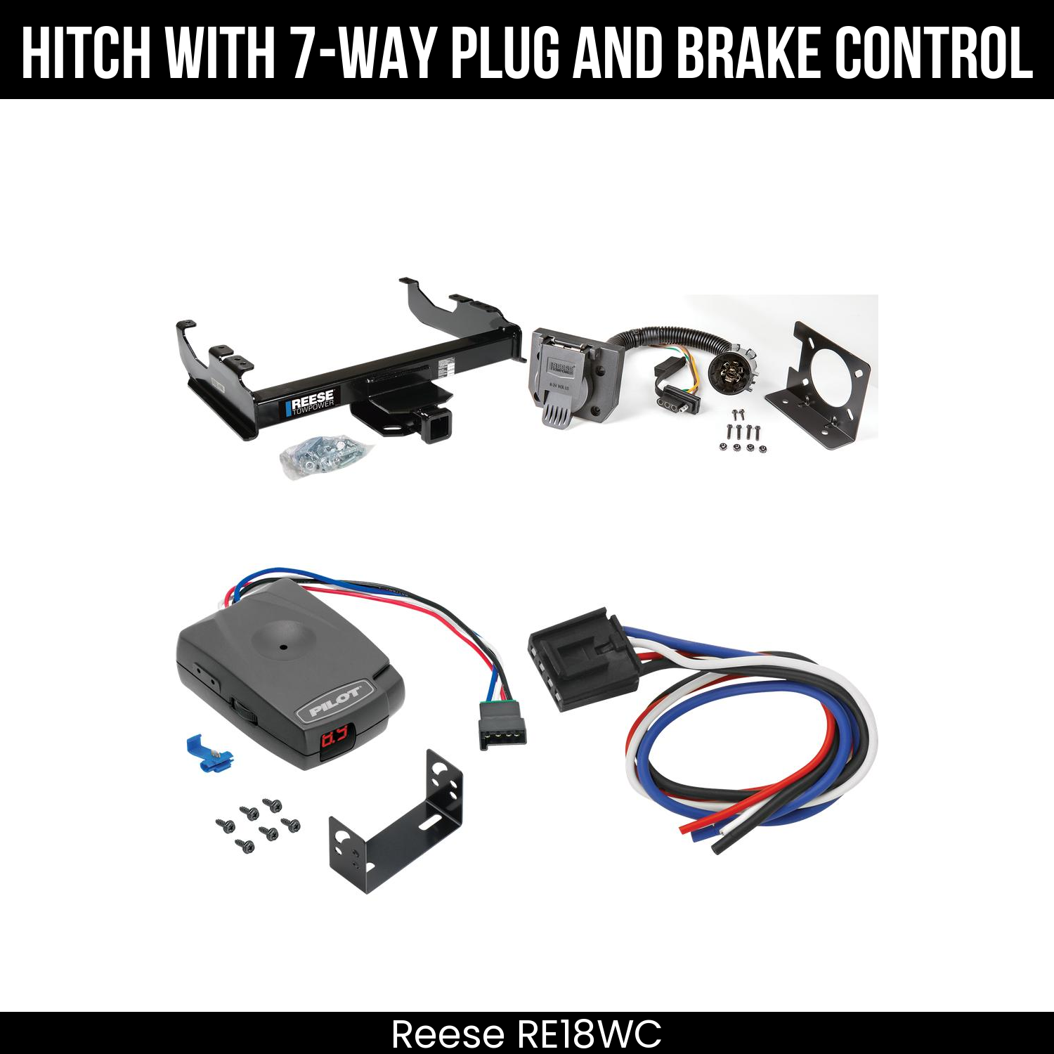 Trailer Hitch , 7-Way , Pro Series Pilot Brake Control