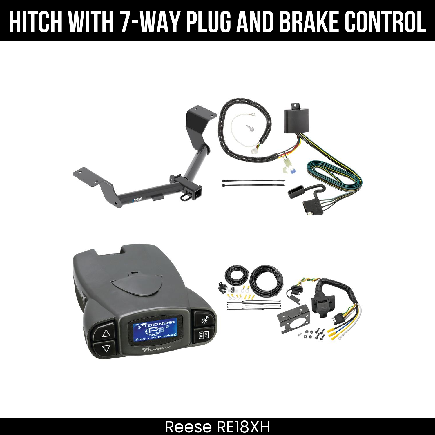 Trailer Hitch , 7-Way , Tekonsha Prodigy P3 Brake Control