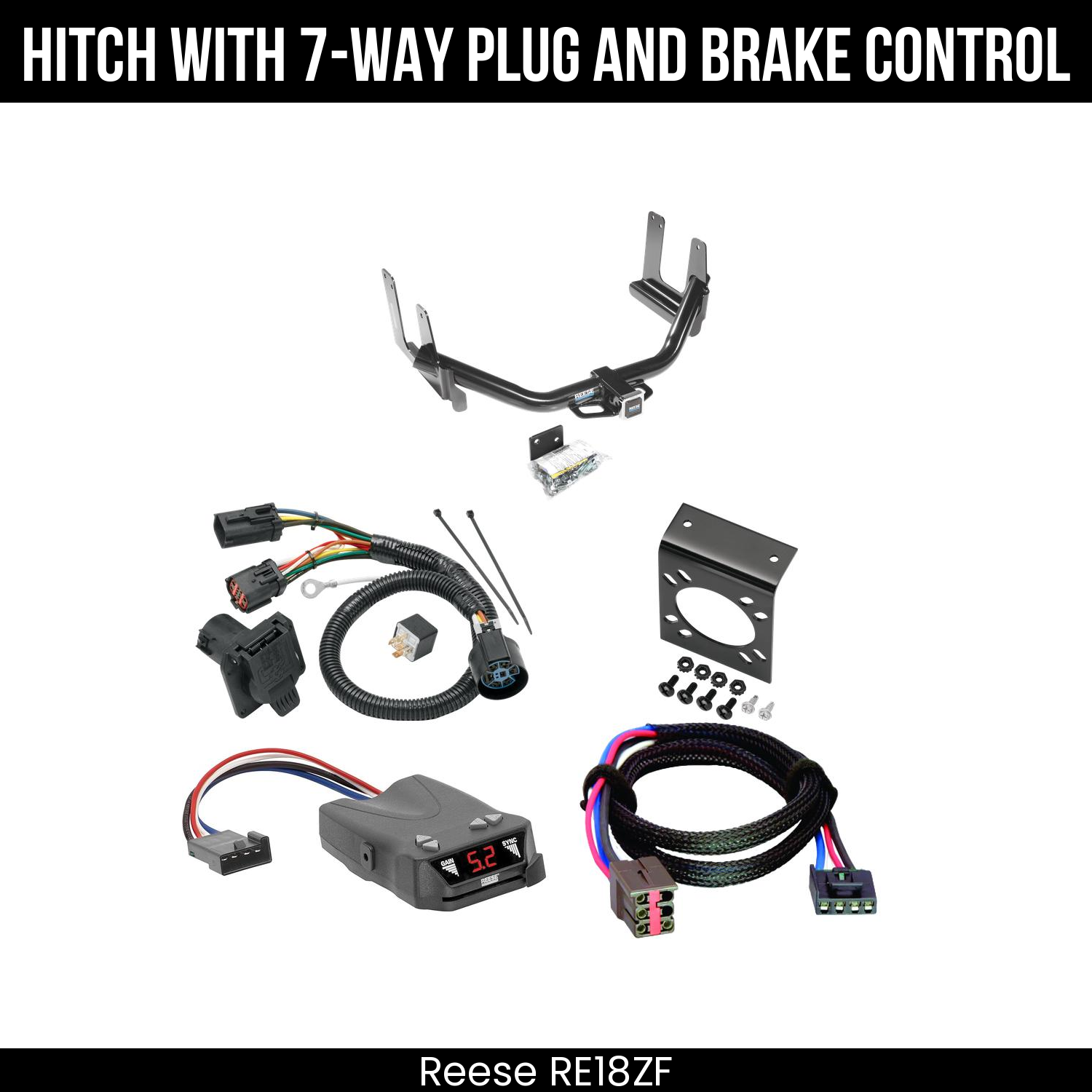 Trailer Hitch , 7-Way , Reese Brakeman IV Brake Control