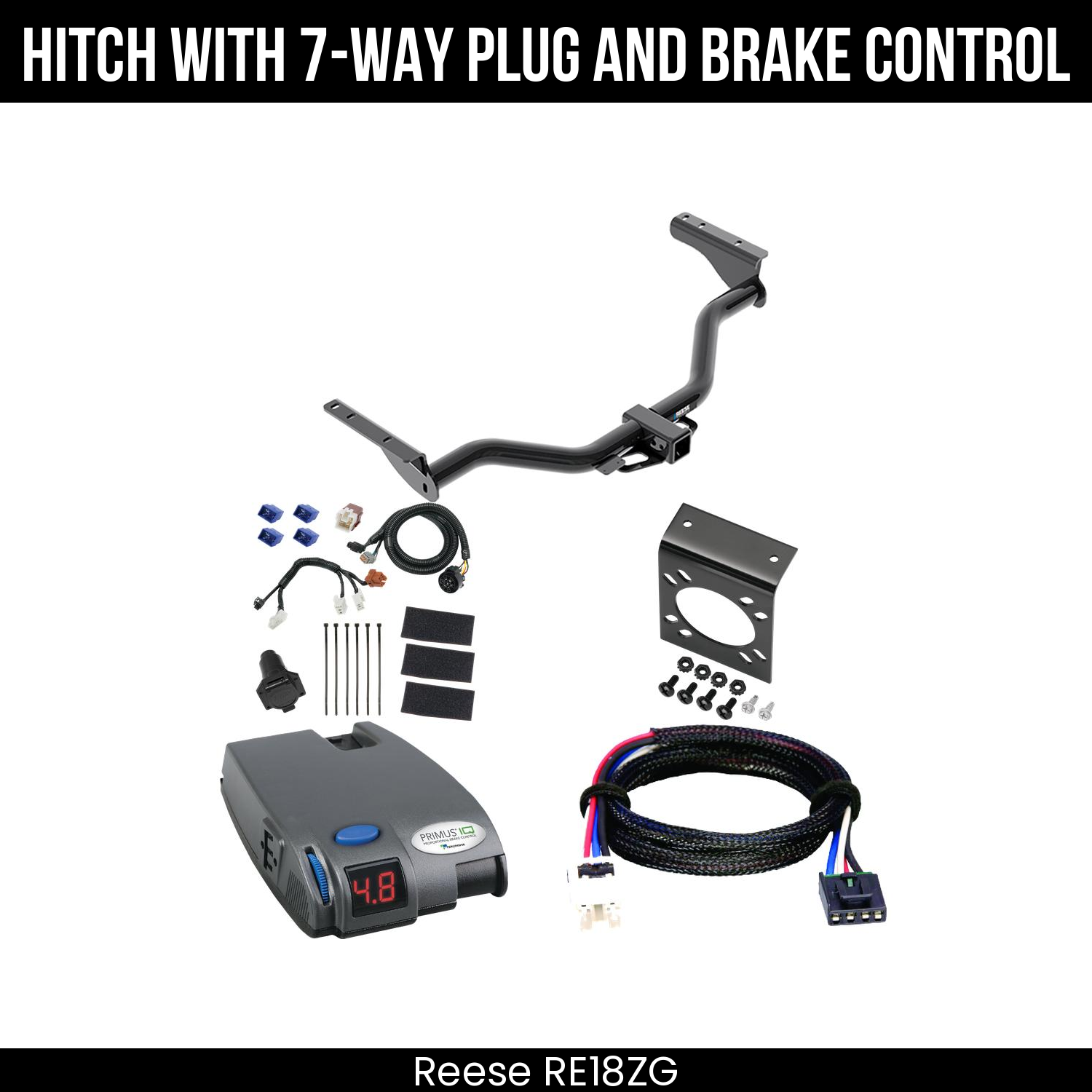 Trailer Hitch , 7-Way , Tekonsha Primus IQ Brake Control