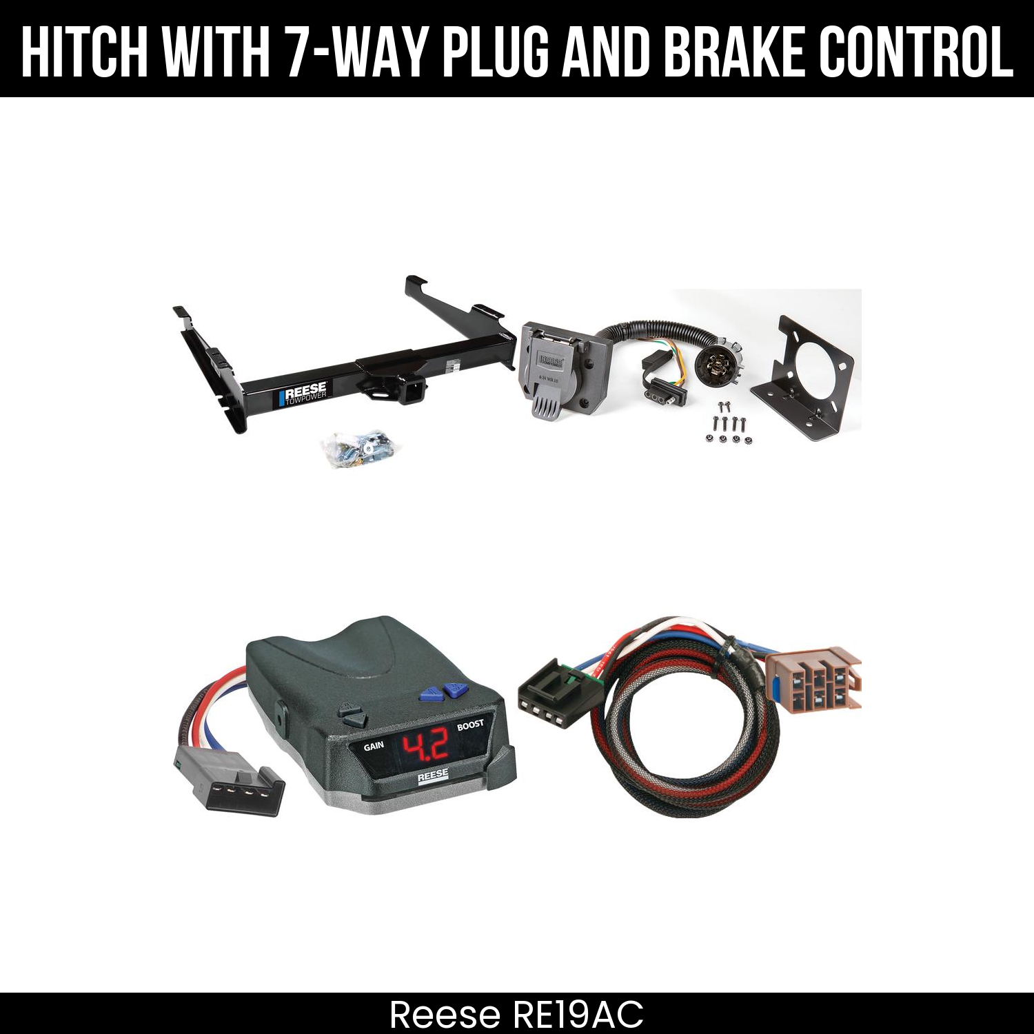 Trailer Hitch , 7-Way , Reese Brake EVN Control