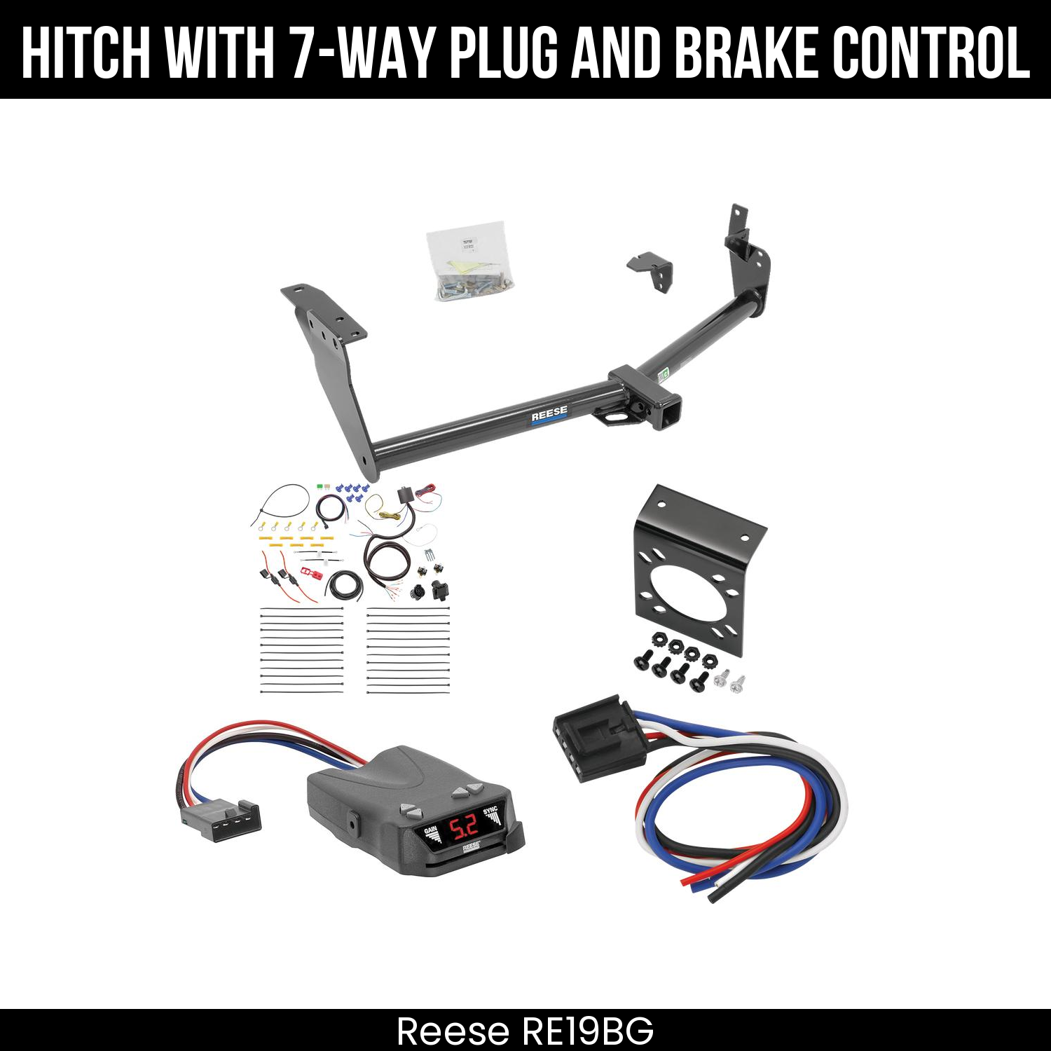 Trailer Hitch , 7-Way , Reese Brakeman IV Brake Control