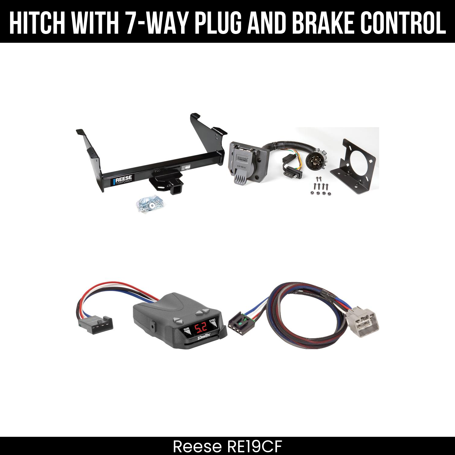Trailer Hitch , 7-Way , Draw-Tite Activator IV Brake Control