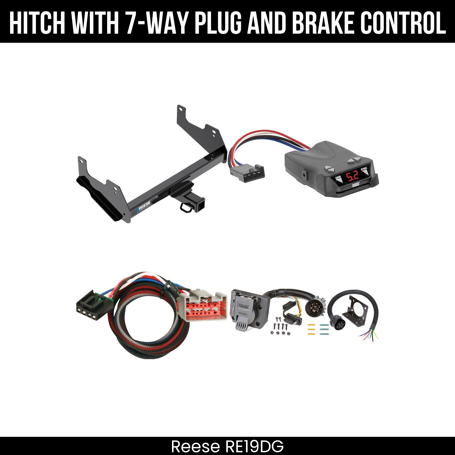 Trailer Hitch , 7-Way , Reese Brakeman IV Brake Control