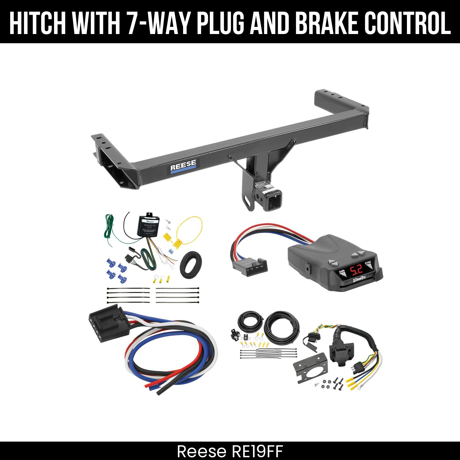 Trailer Hitch , 7-Way , Draw-Tite Activator IV Brake Control