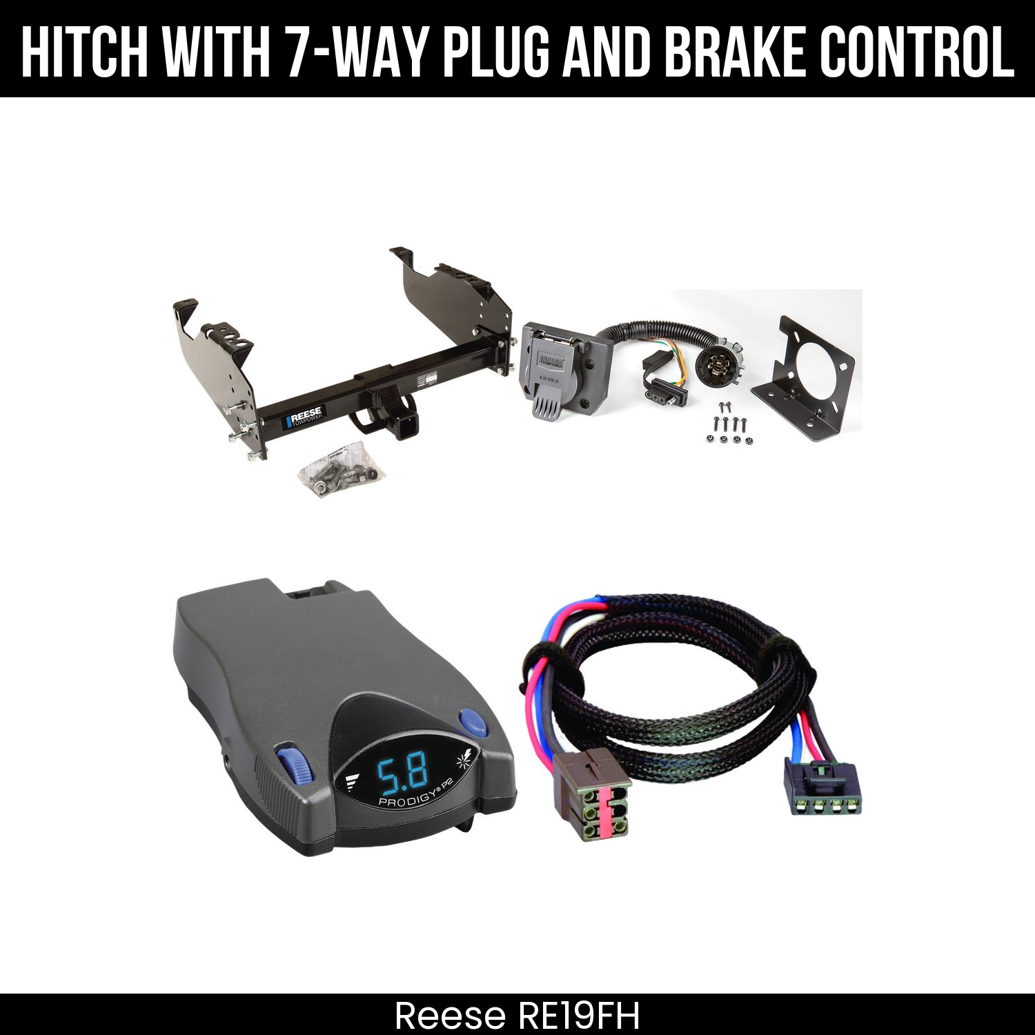 Trailer Hitch , 7-Way , Tekonsha Prodigy P2 Brake Control