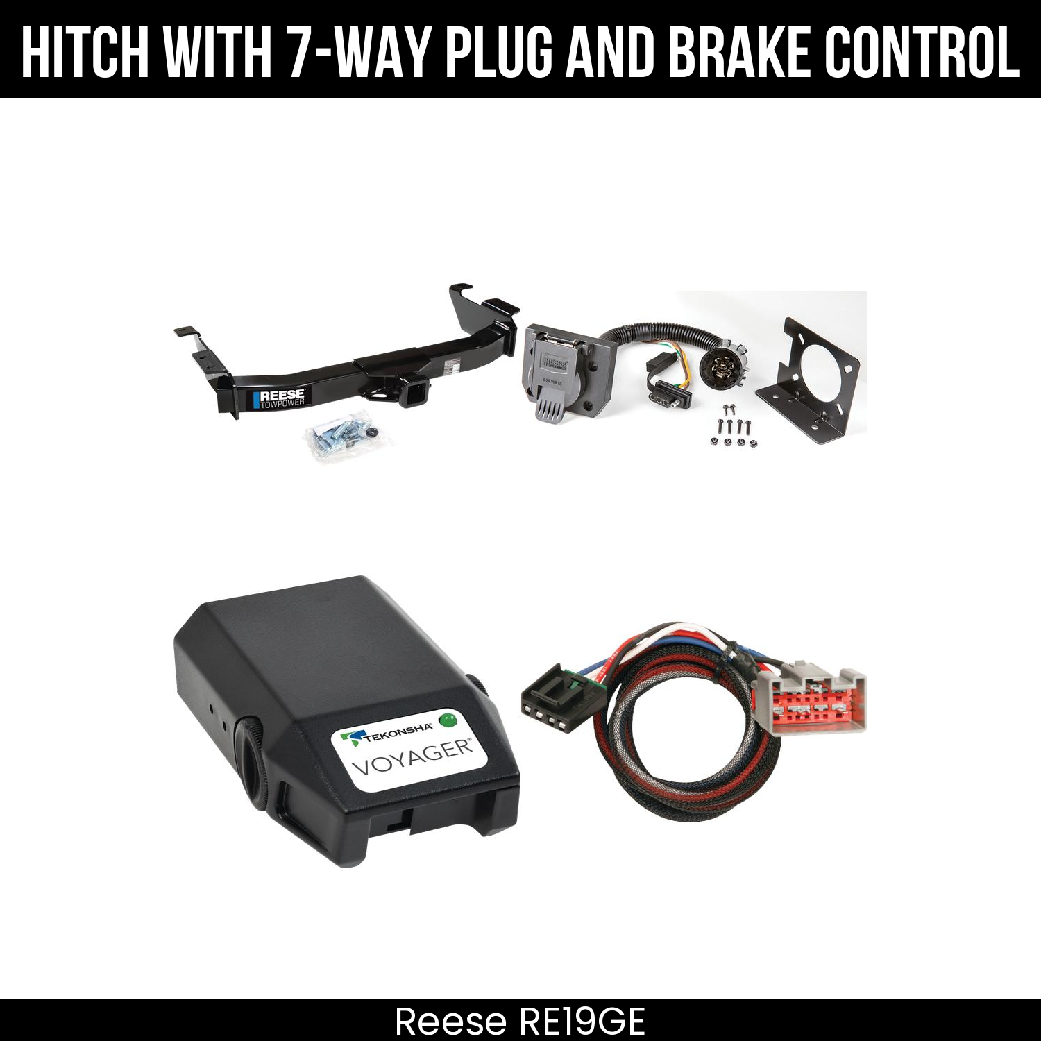 Trailer Hitch , 7-Way , Tekonsha Voyager Brake Control