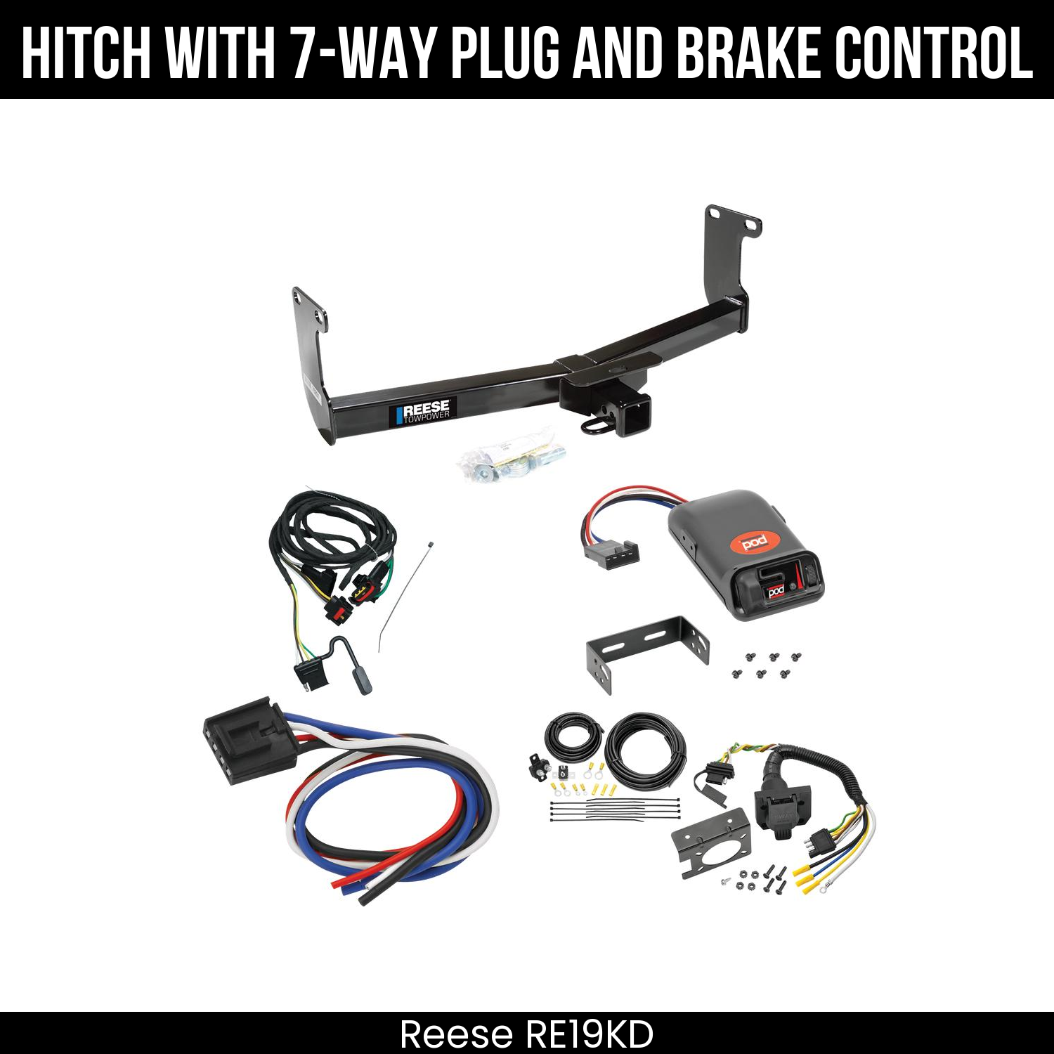 Trailer Hitch , 7-Way , Pro Series POD Brake Control