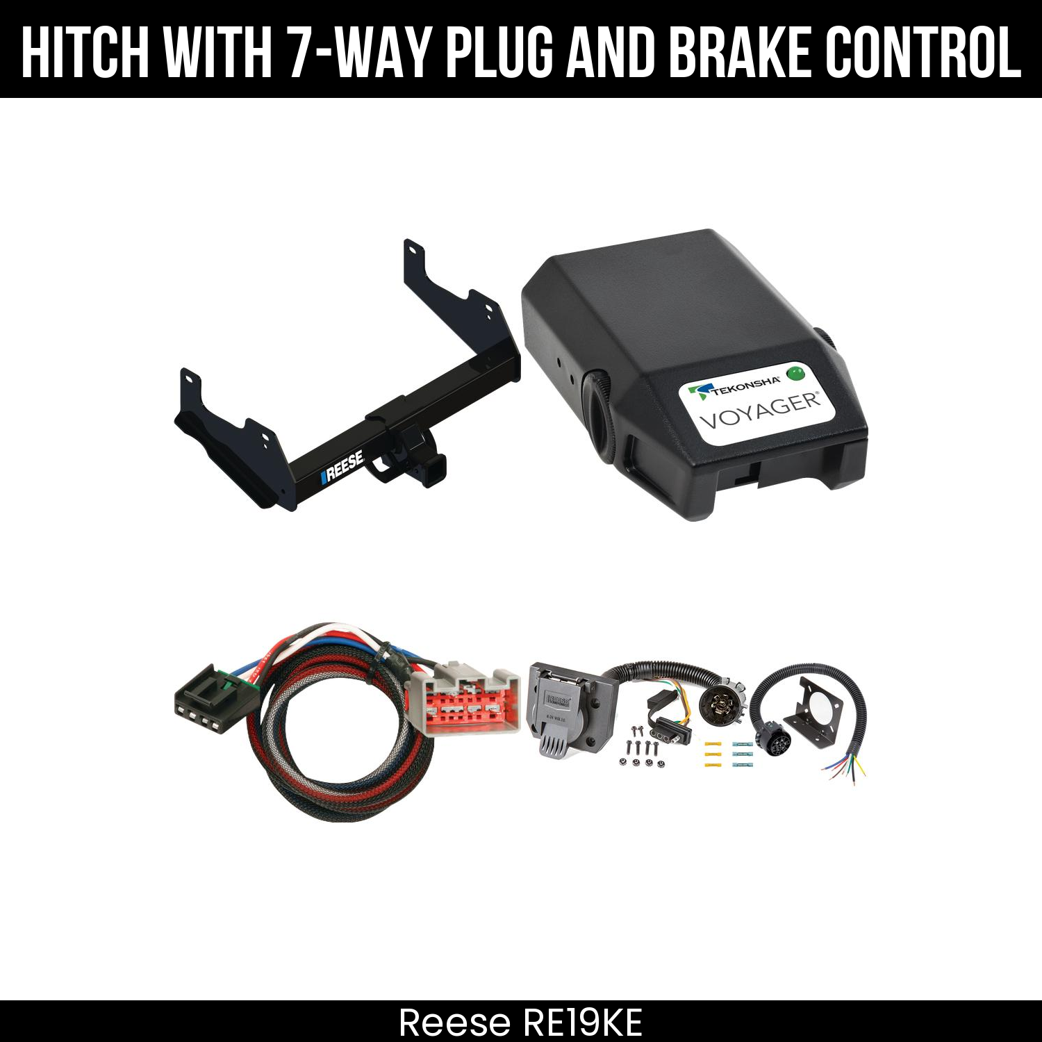 Trailer Hitch , 7-Way , Tekonsha Voyager Brake Control