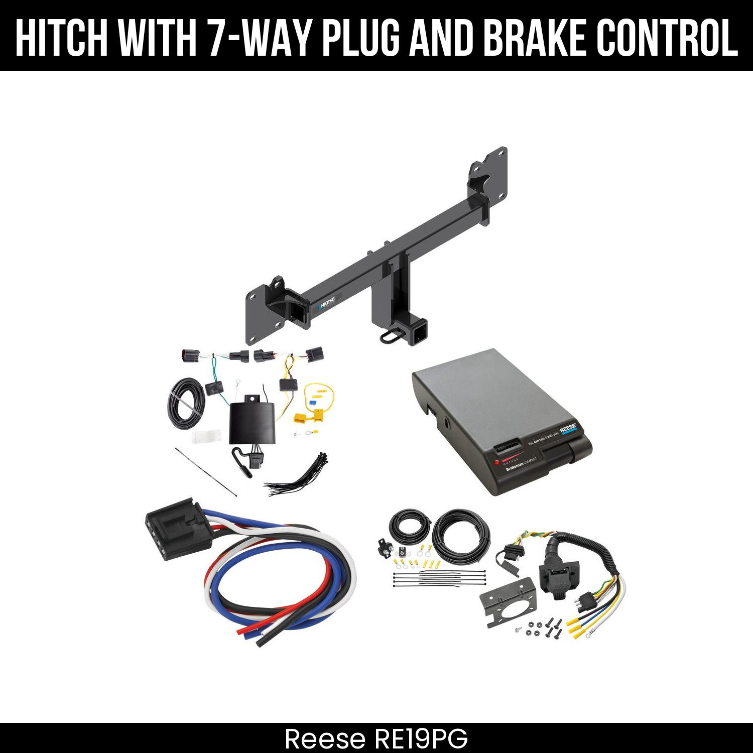 Trailer Hitch , 7-Way , Reese Brakeman Brake Control