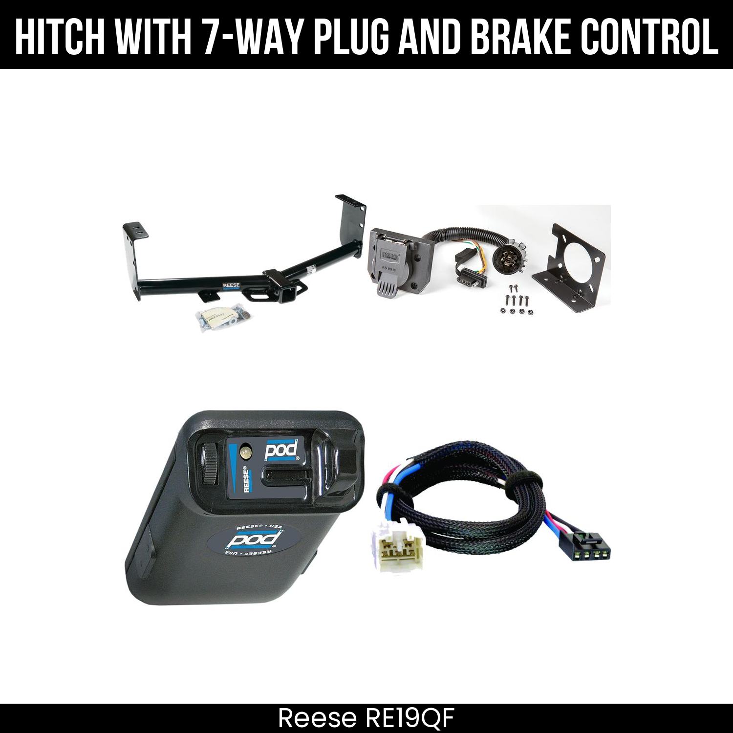 Trailer Hitch , 7-Way , Reese POD Brake Control