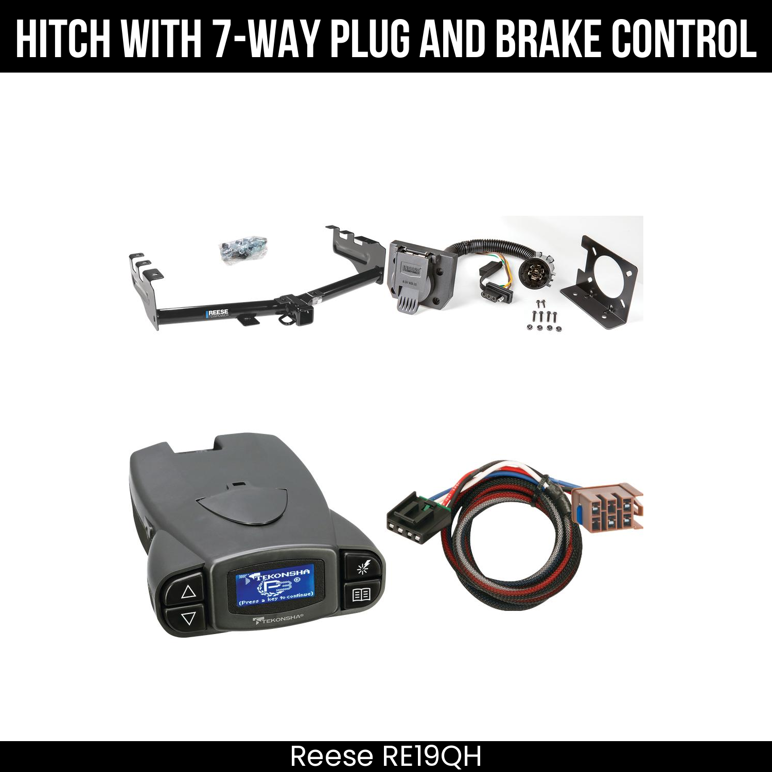 Trailer Hitch , 7-Way , Tekonsha Prodigy P3 Brake Control