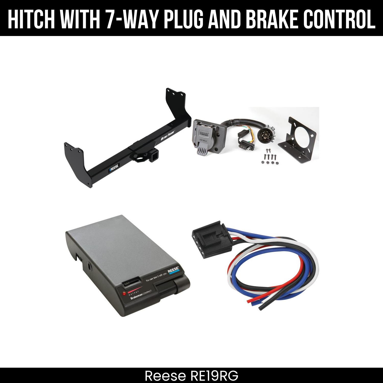 Trailer Hitch , 7-Way , Reese Brakeman Brake Control