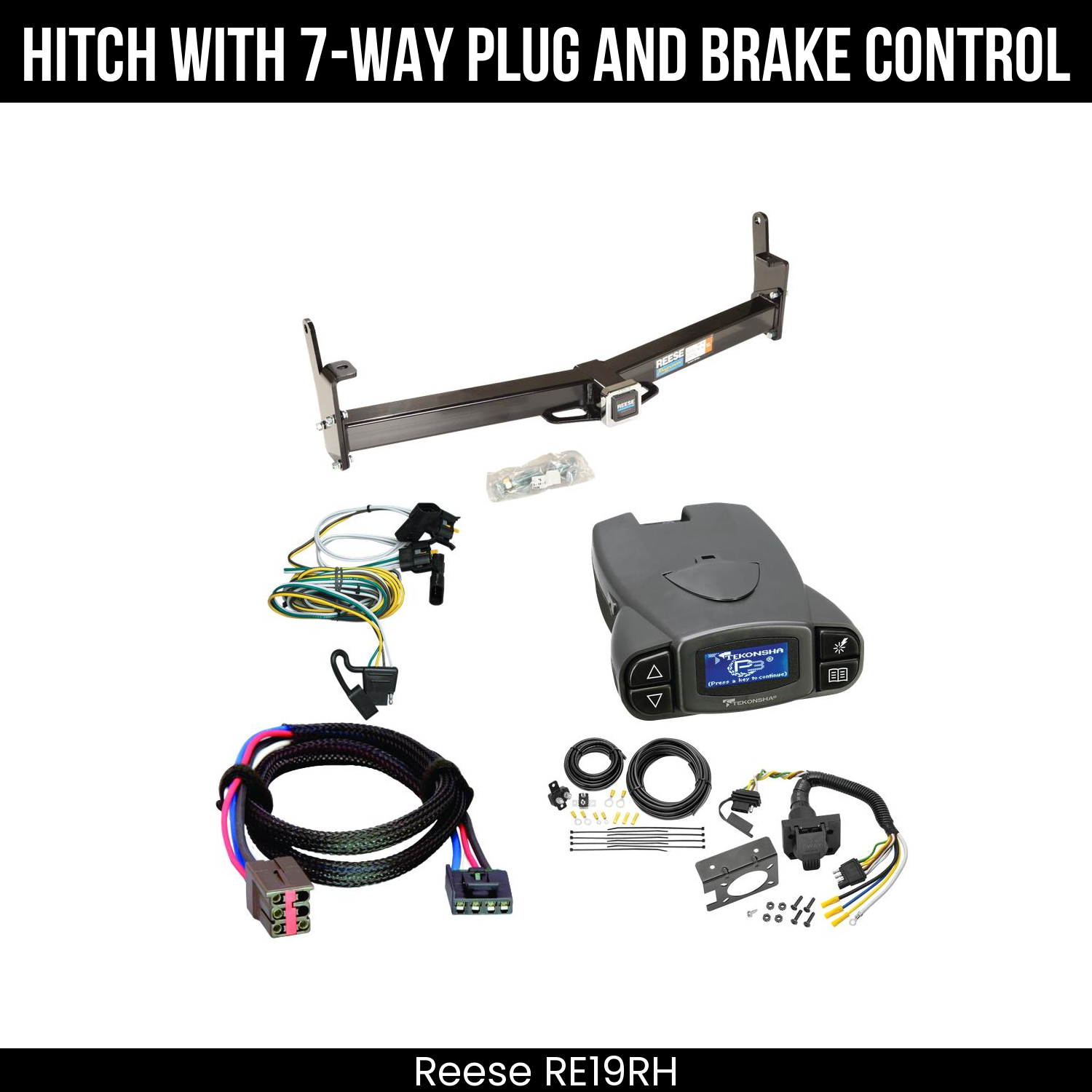 Trailer Hitch , 7-Way , Tekonsha Prodigy P3 Brake Control