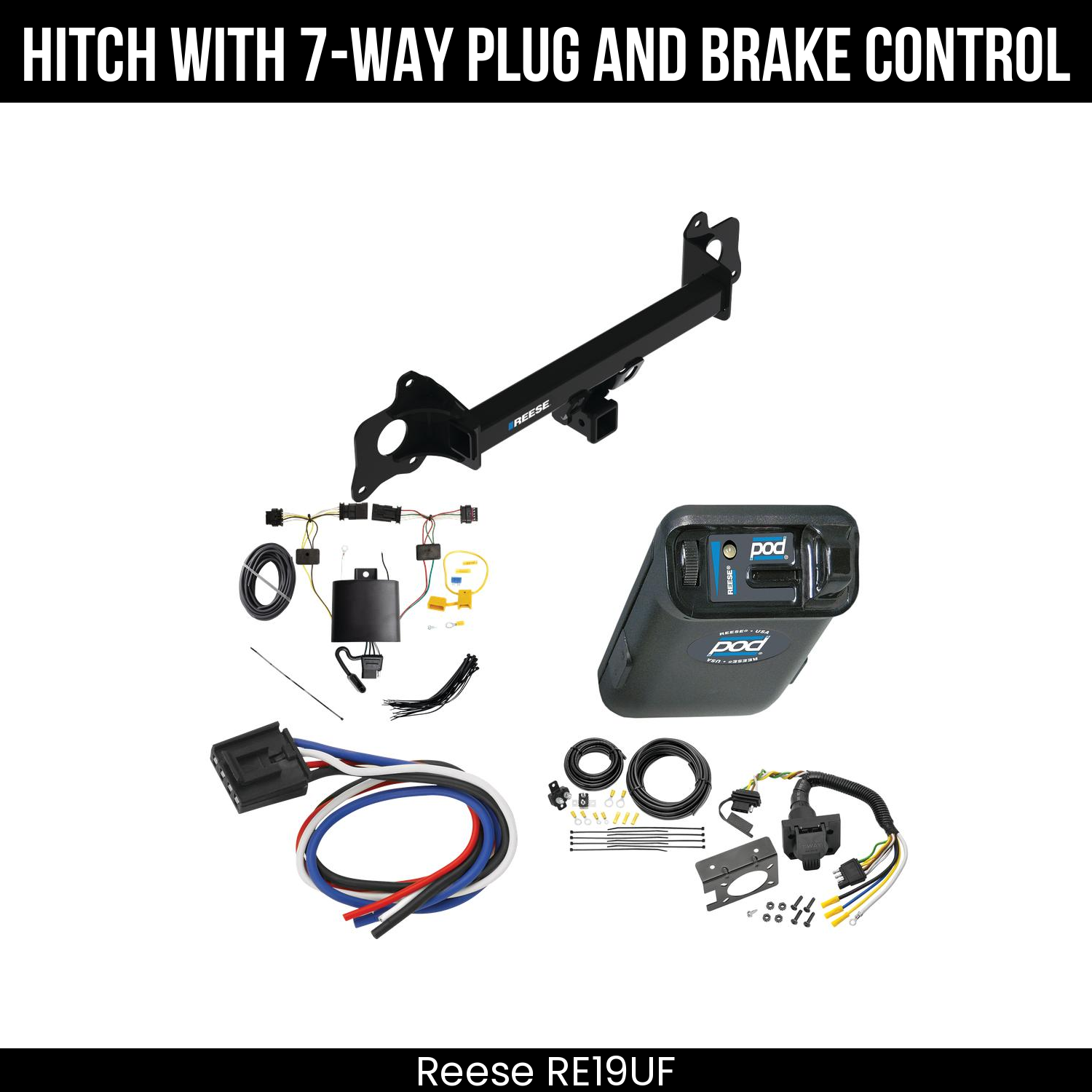 Trailer Hitch , 7-Way , Reese POD Brake Control