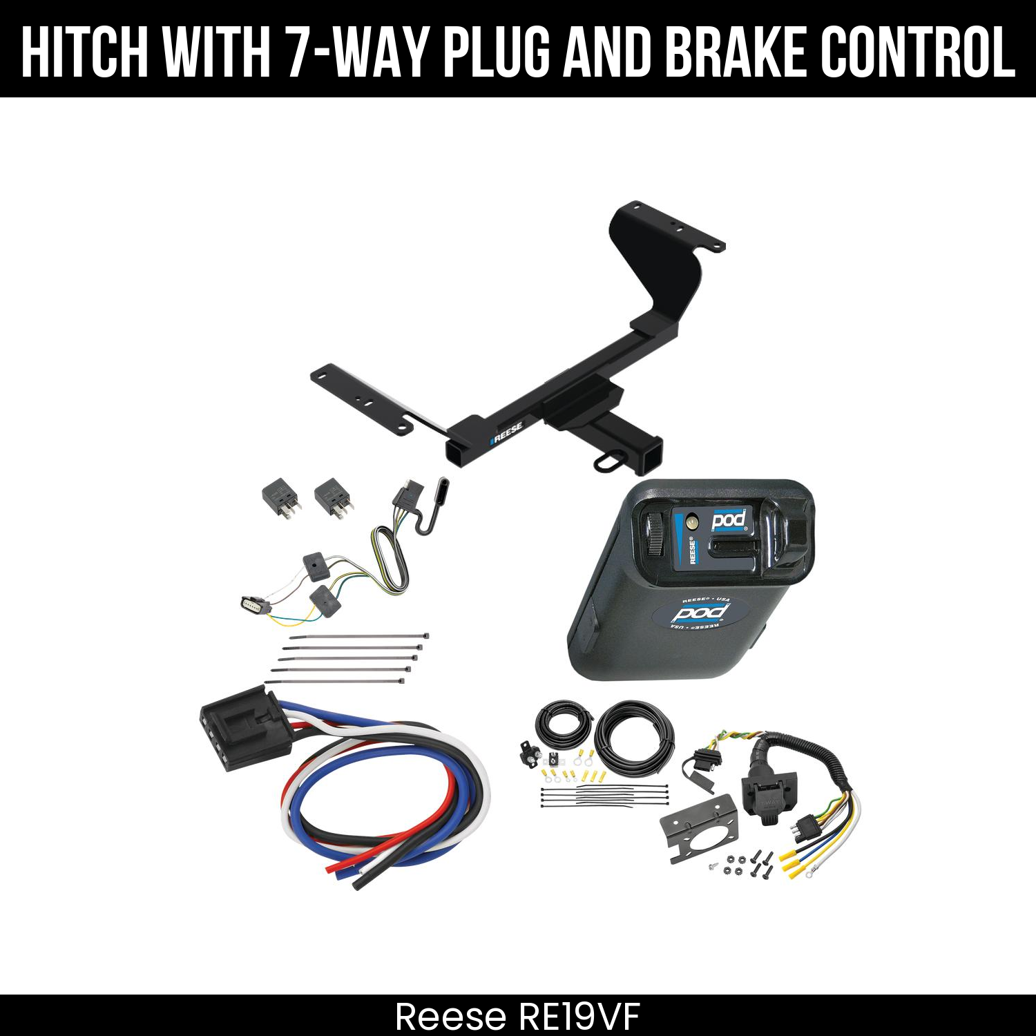 Trailer Hitch , 7-Way , Reese POD Brake Control