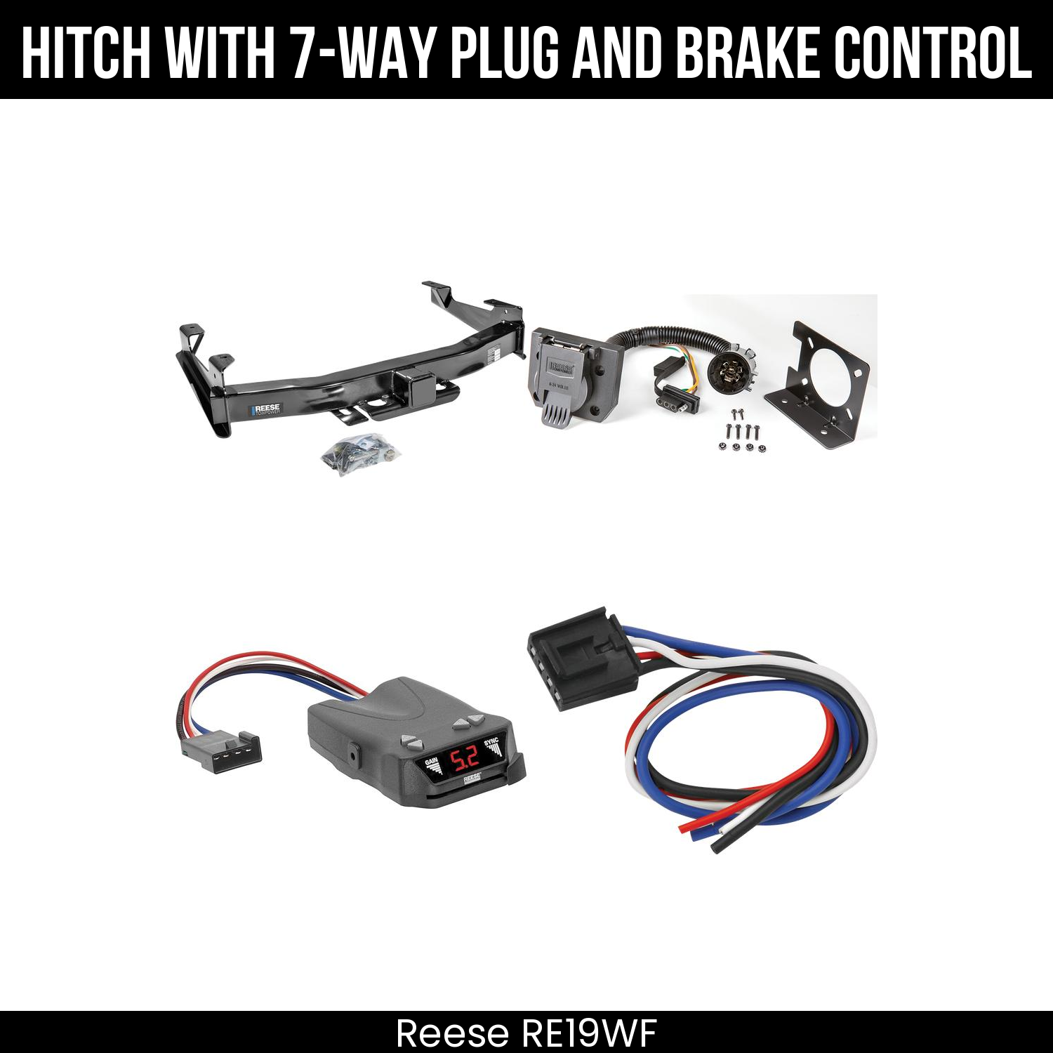 Trailer Hitch , 7-Way , Reese Brakeman IV Brake Control