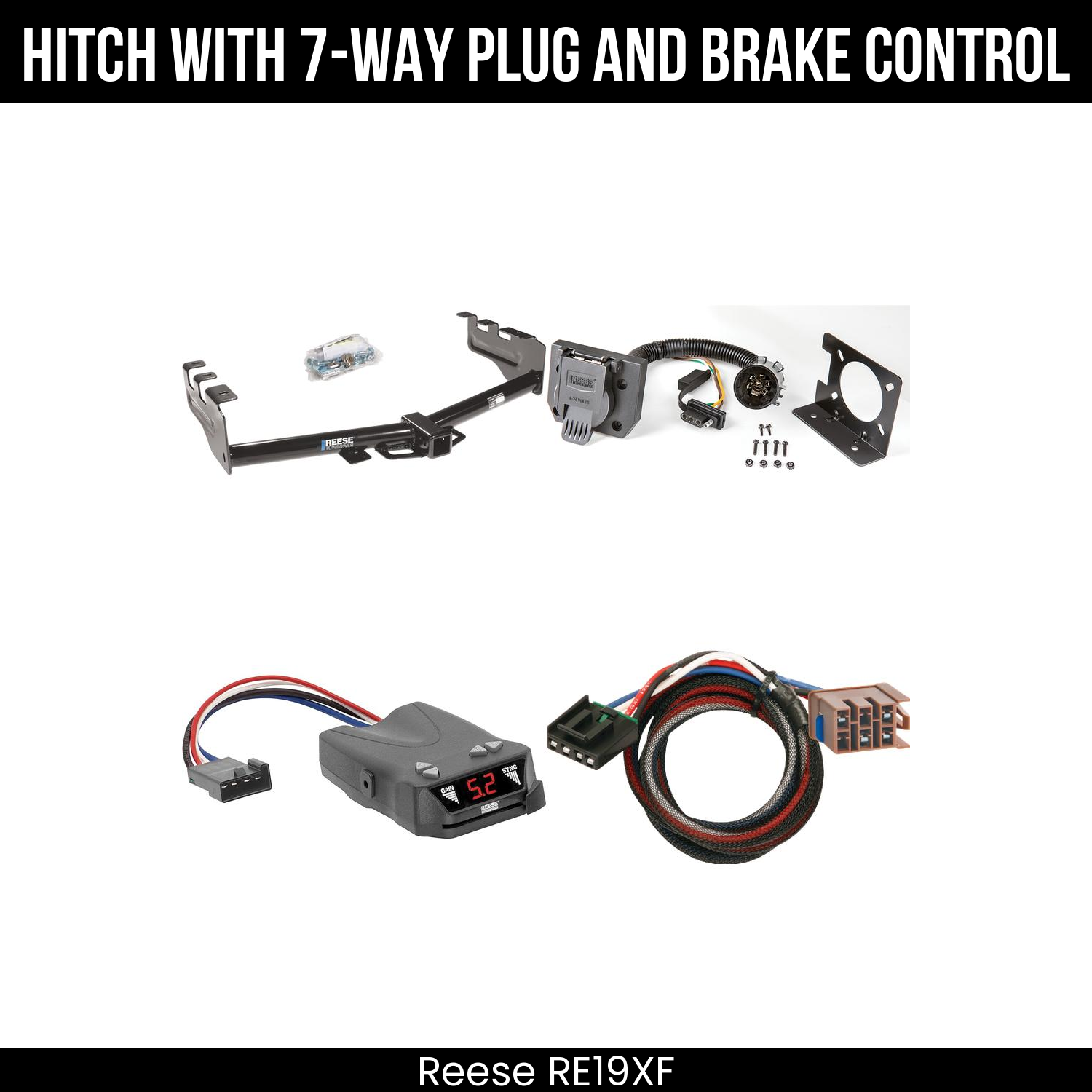 Trailer Hitch , 7-Way , Reese Brakeman IV Brake Control