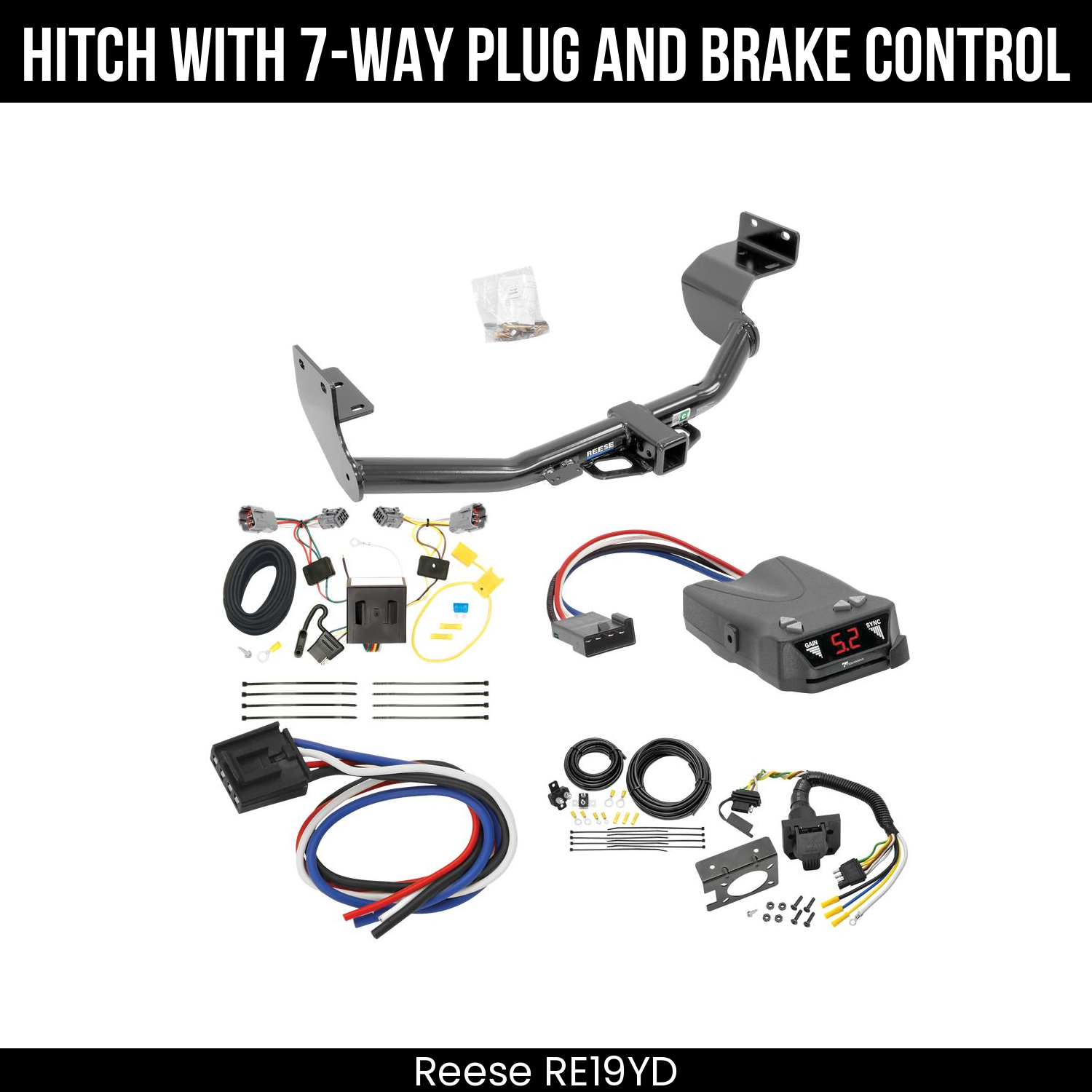 Trailer Hitch , 7-Way , Tekonsha Brakeman IV Brake Control