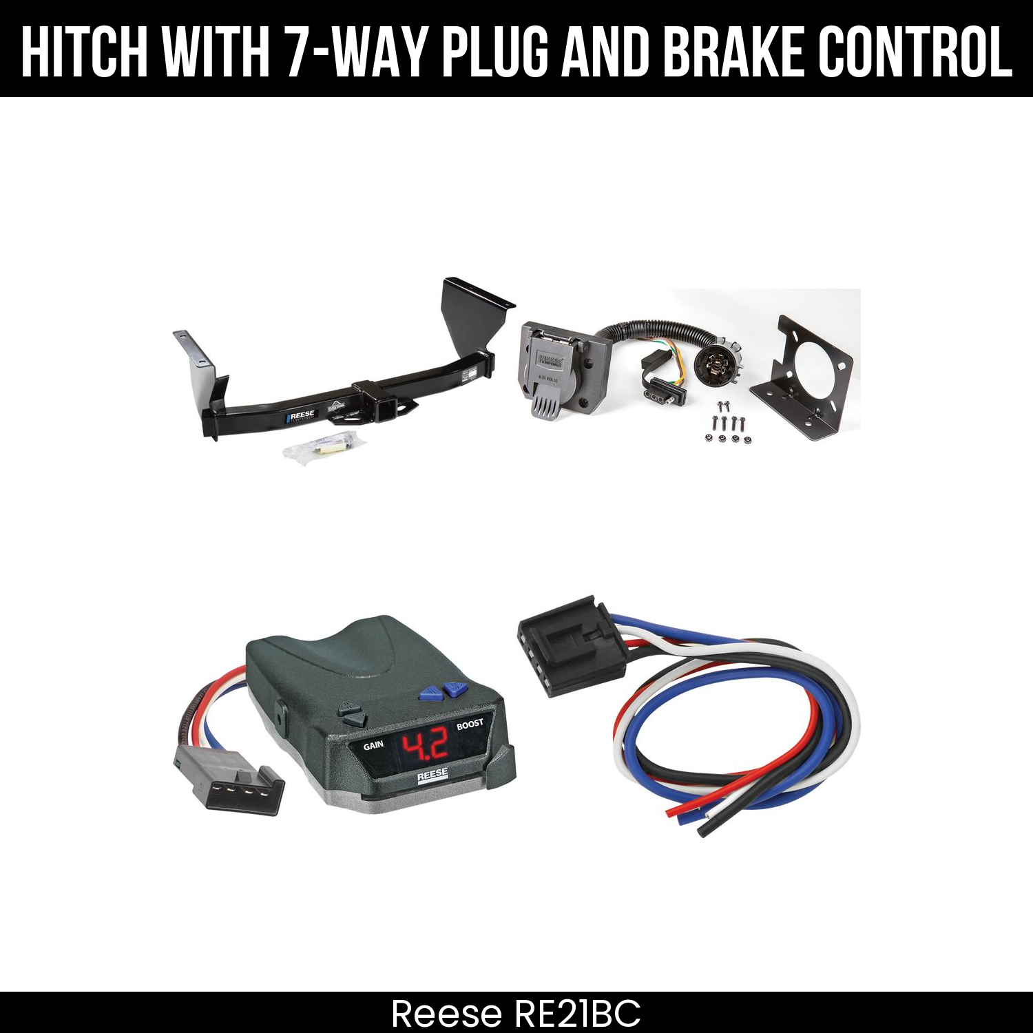 Trailer Hitch , 7-Way , Reese Brake EVN Control