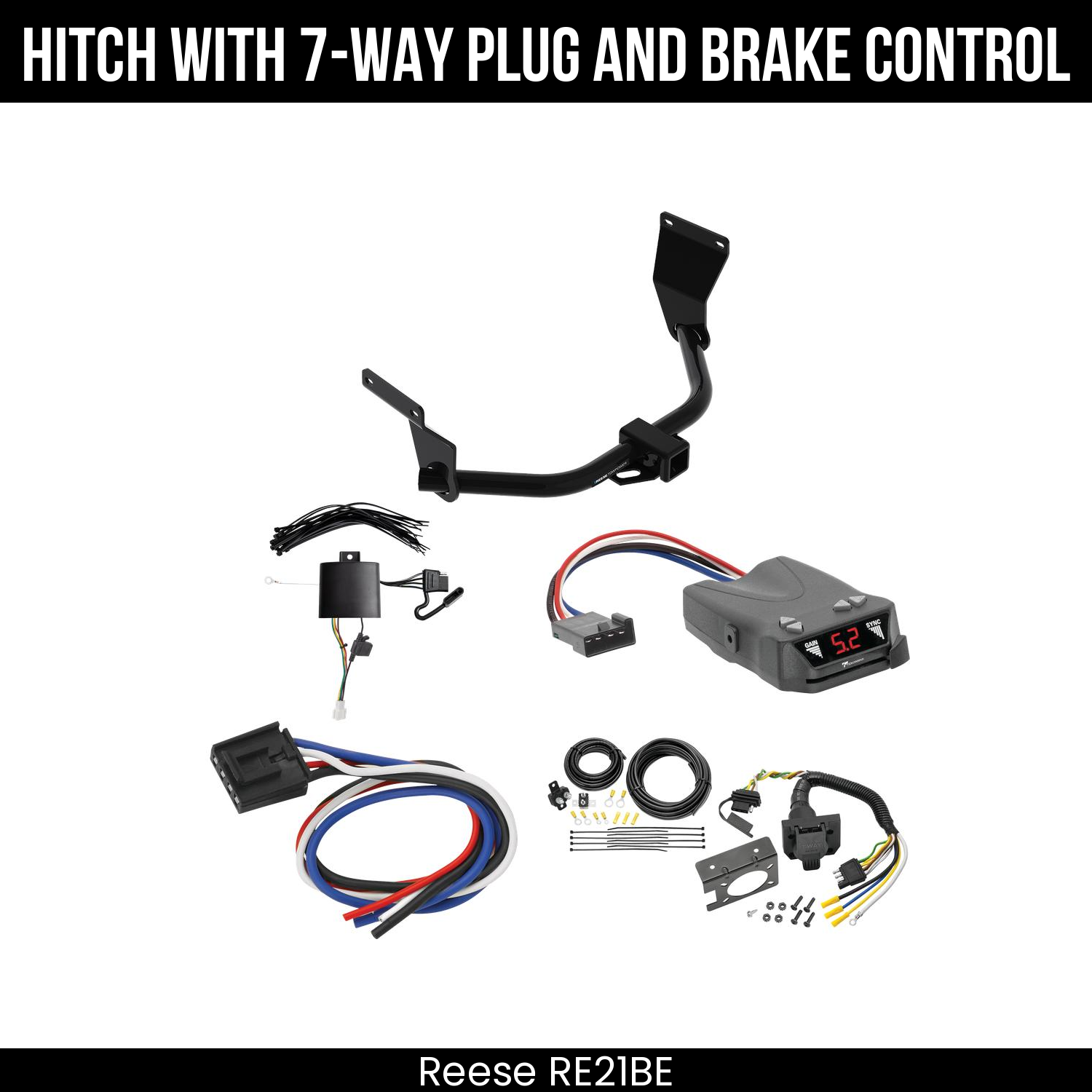 Trailer Hitch , 7-Way , Tekonsha Brakeman IV Brake Control