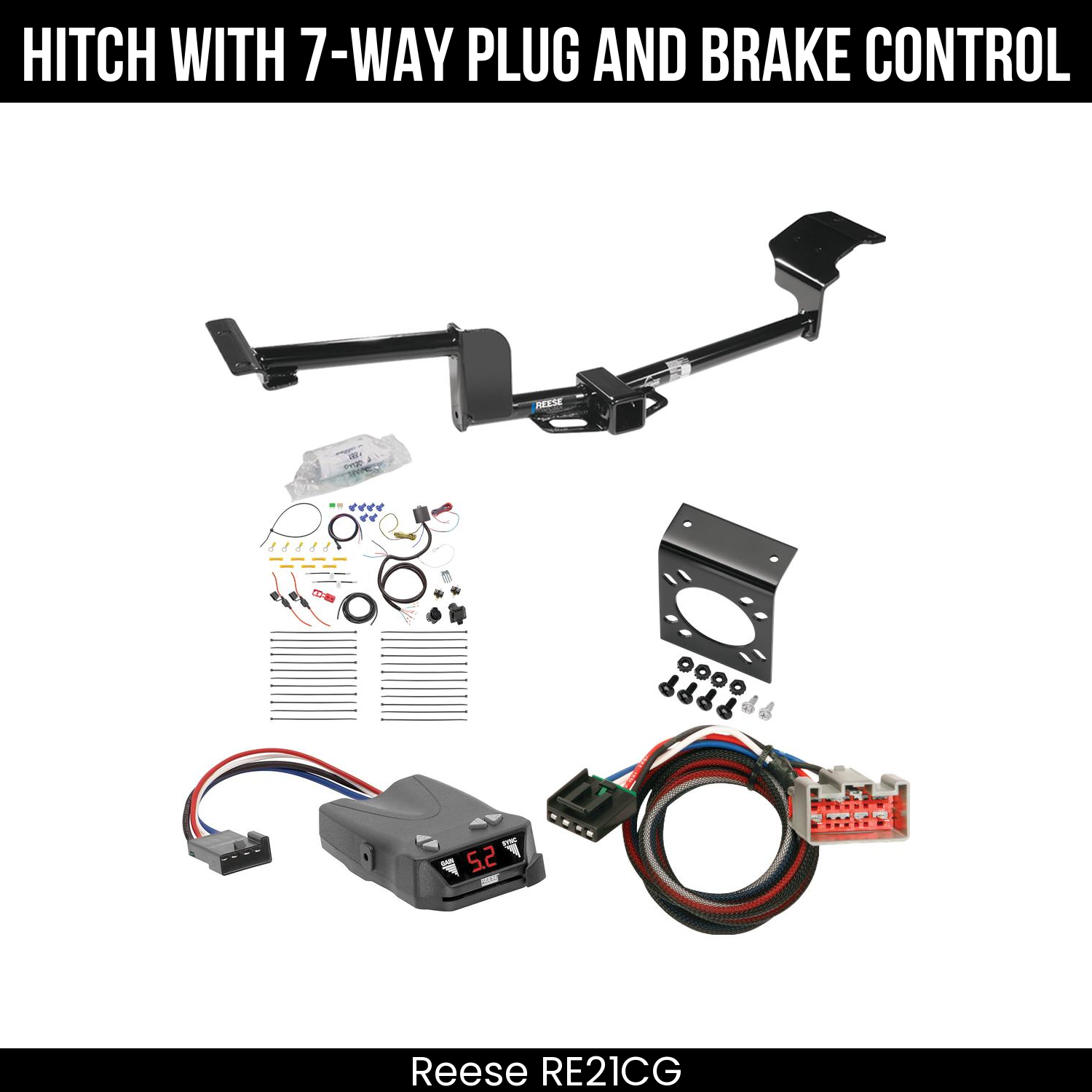 Trailer Hitch , 7-Way , Reese Brakeman IV Brake Control