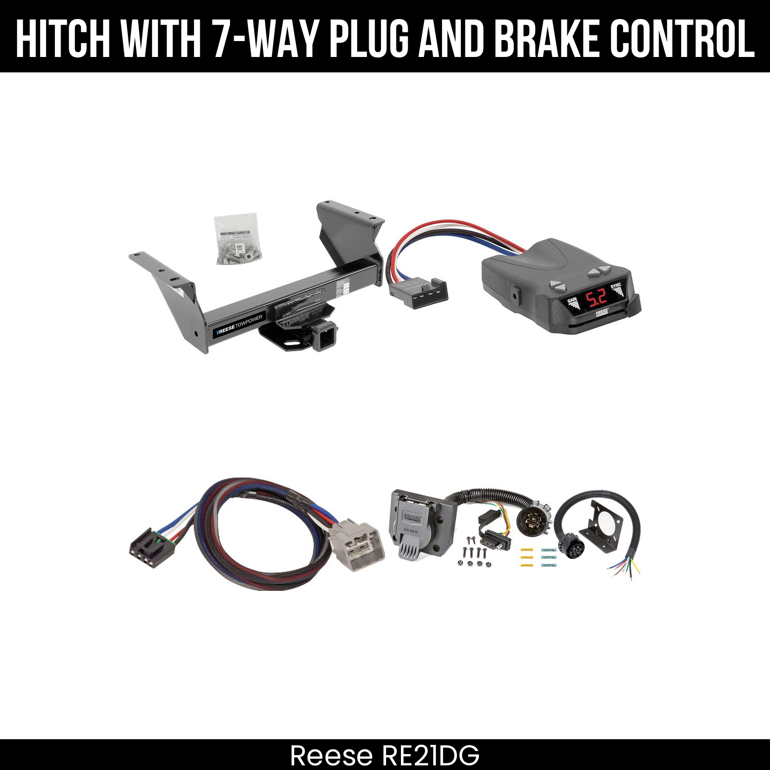Trailer Hitch , 7-Way , Reese Brakeman IV Brake Control
