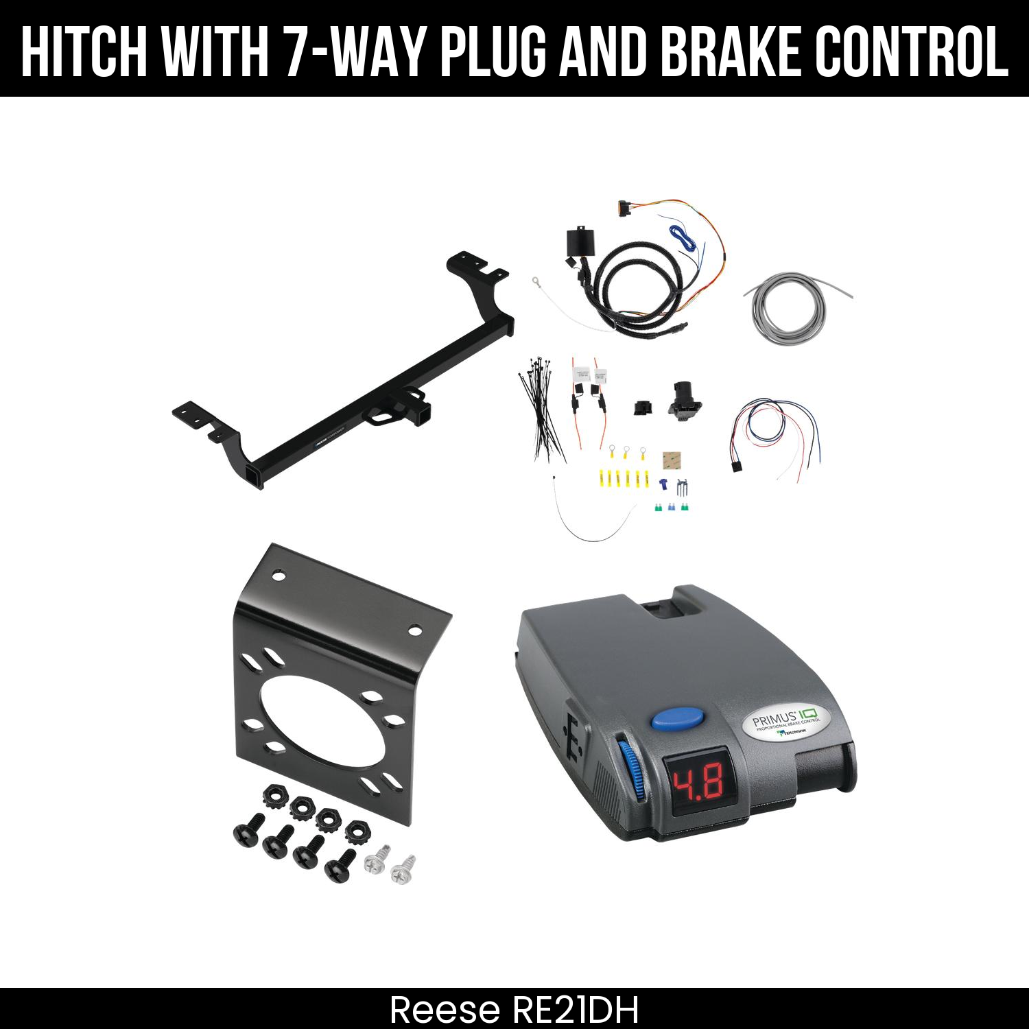 Trailer Hitch , 7-Way , Tekonsha Primus IQ Brake Control