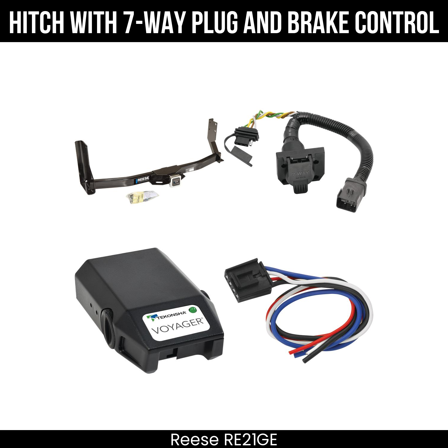 Trailer Hitch , 7-Way , Tekonsha Voyager Brake Control