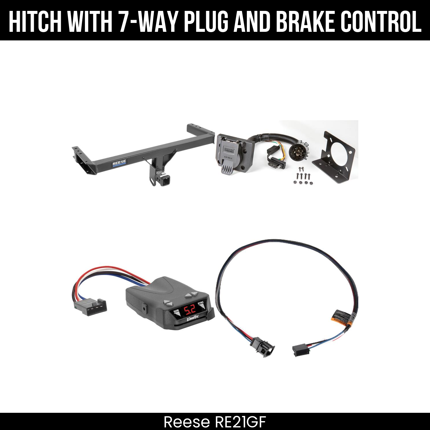 Trailer Hitch , 7-Way , Draw-Tite Activator IV Brake Control