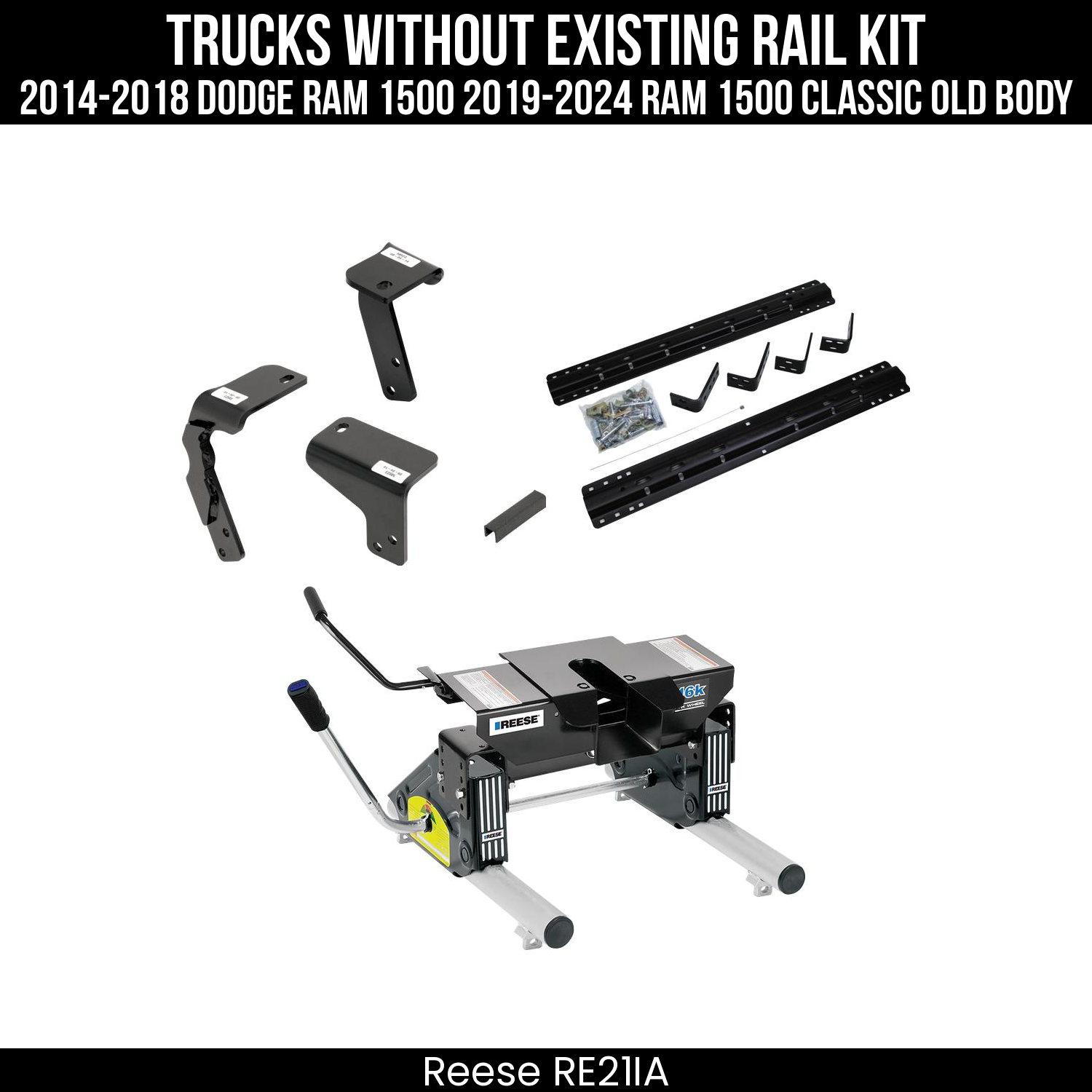 5th Wheel Hitch Bracket Kit,5th Wheel Hitch Mounting Rail & Bracket Kit,Replacement 5th Wheel Head,5th Wheel Round Tube Slider