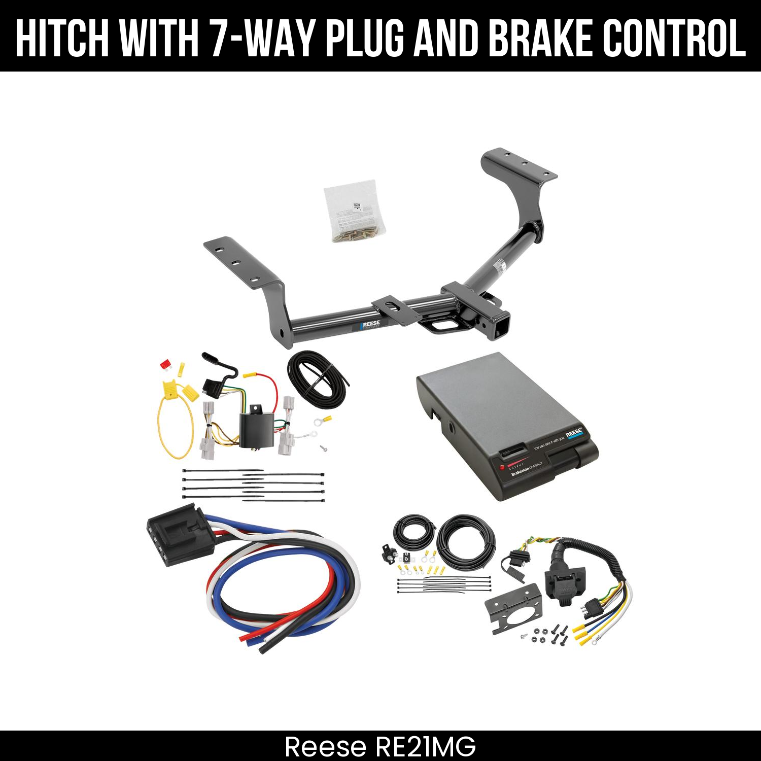 Trailer Hitch , 7-Way , Reese Brakeman Brake Control