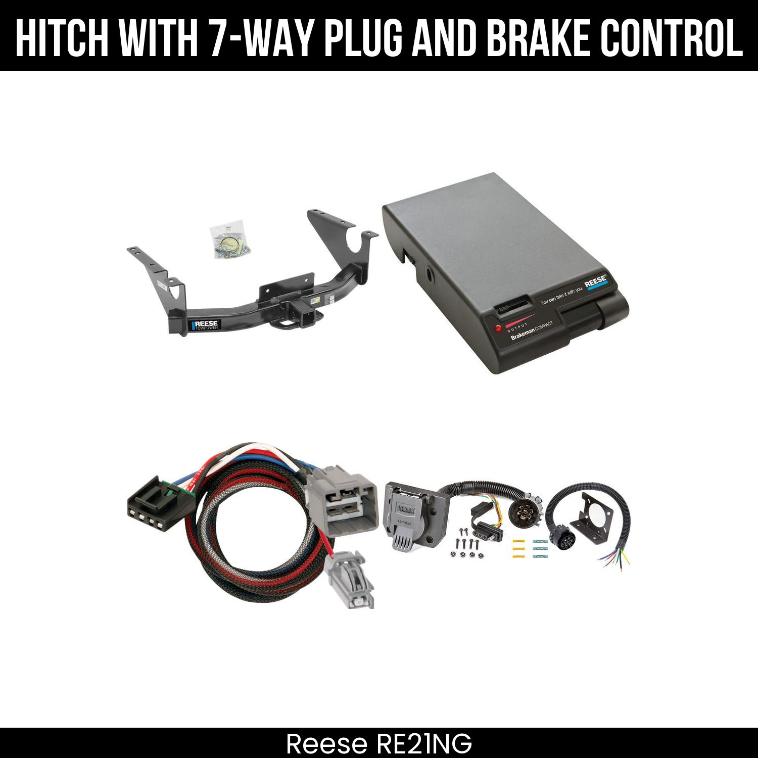 Trailer Hitch , 7-Way , Reese Brakeman Brake Control