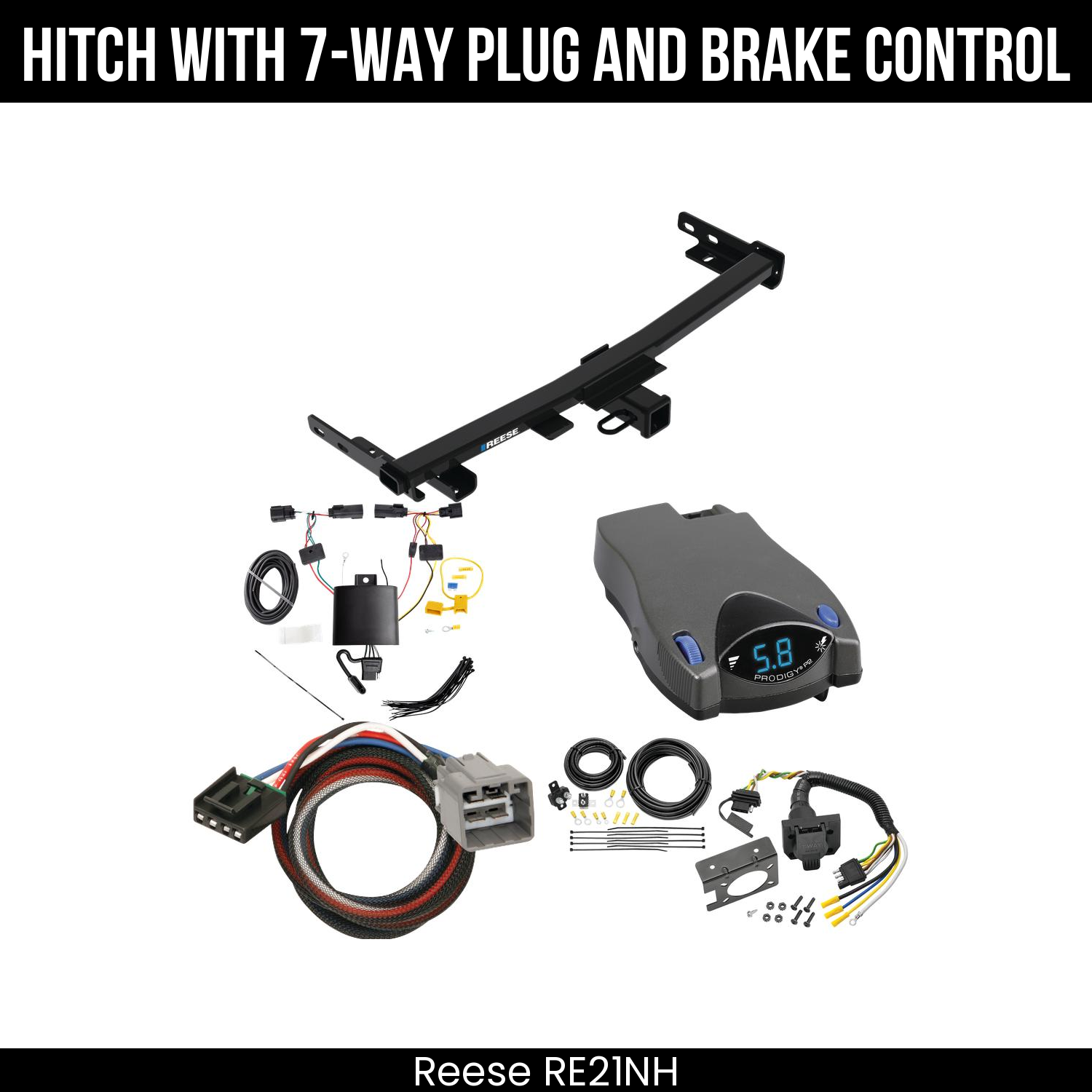 Trailer Hitch , 7-Way , Tekonsha Prodigy P2 Brake Control