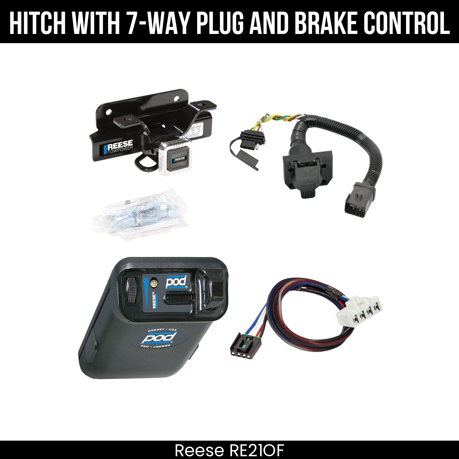 Trailer Hitch , 7-Way , Reese POD Brake Control