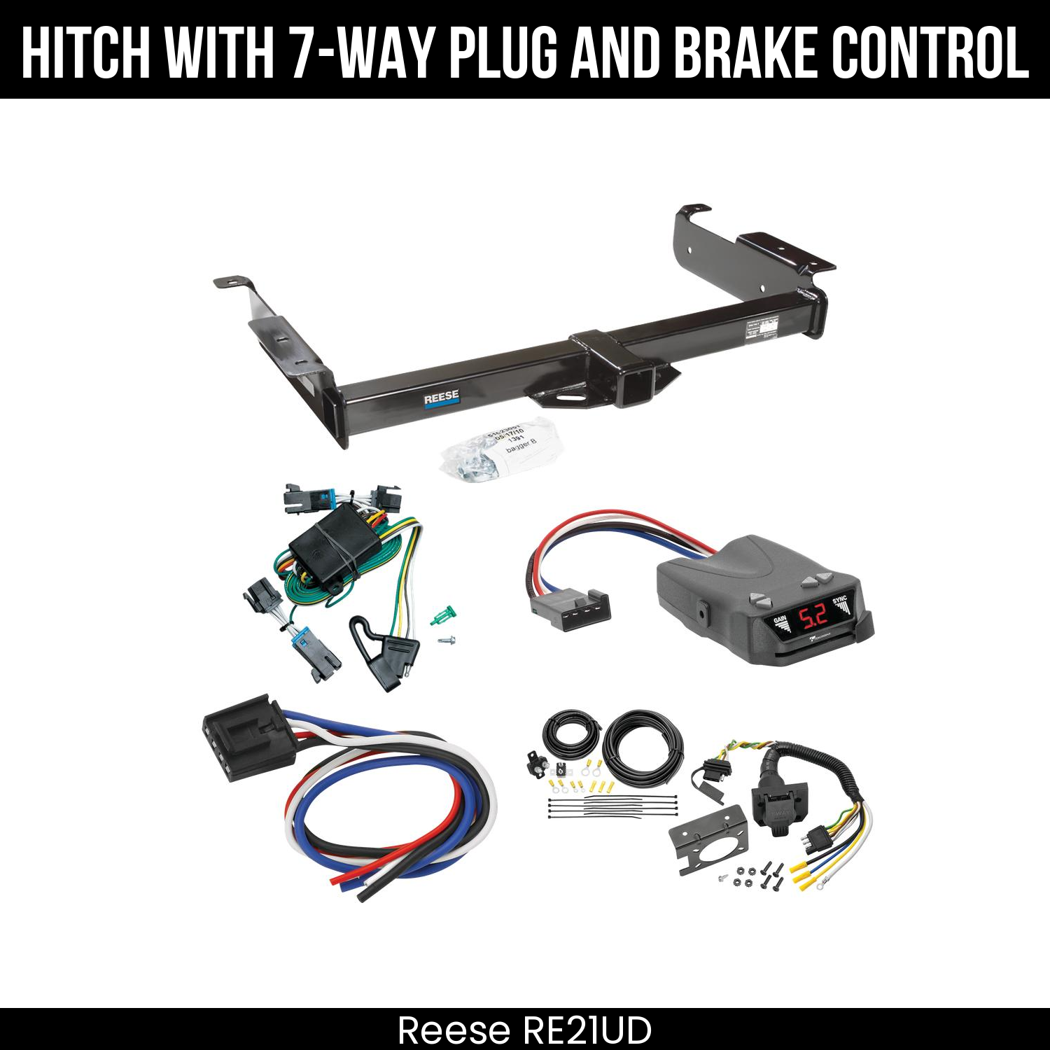 Trailer Hitch , 7-Way , Tekonsha Brakeman IV Brake Control