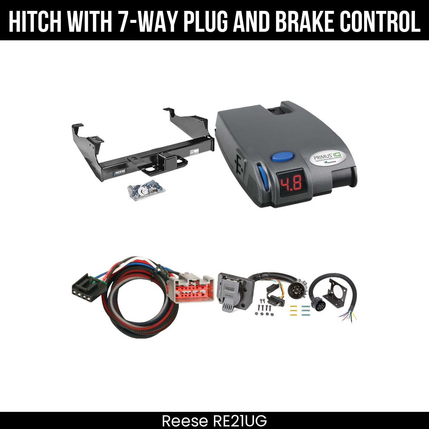 Trailer Hitch , 7-Way , Tekonsha Primus IQ Brake Control