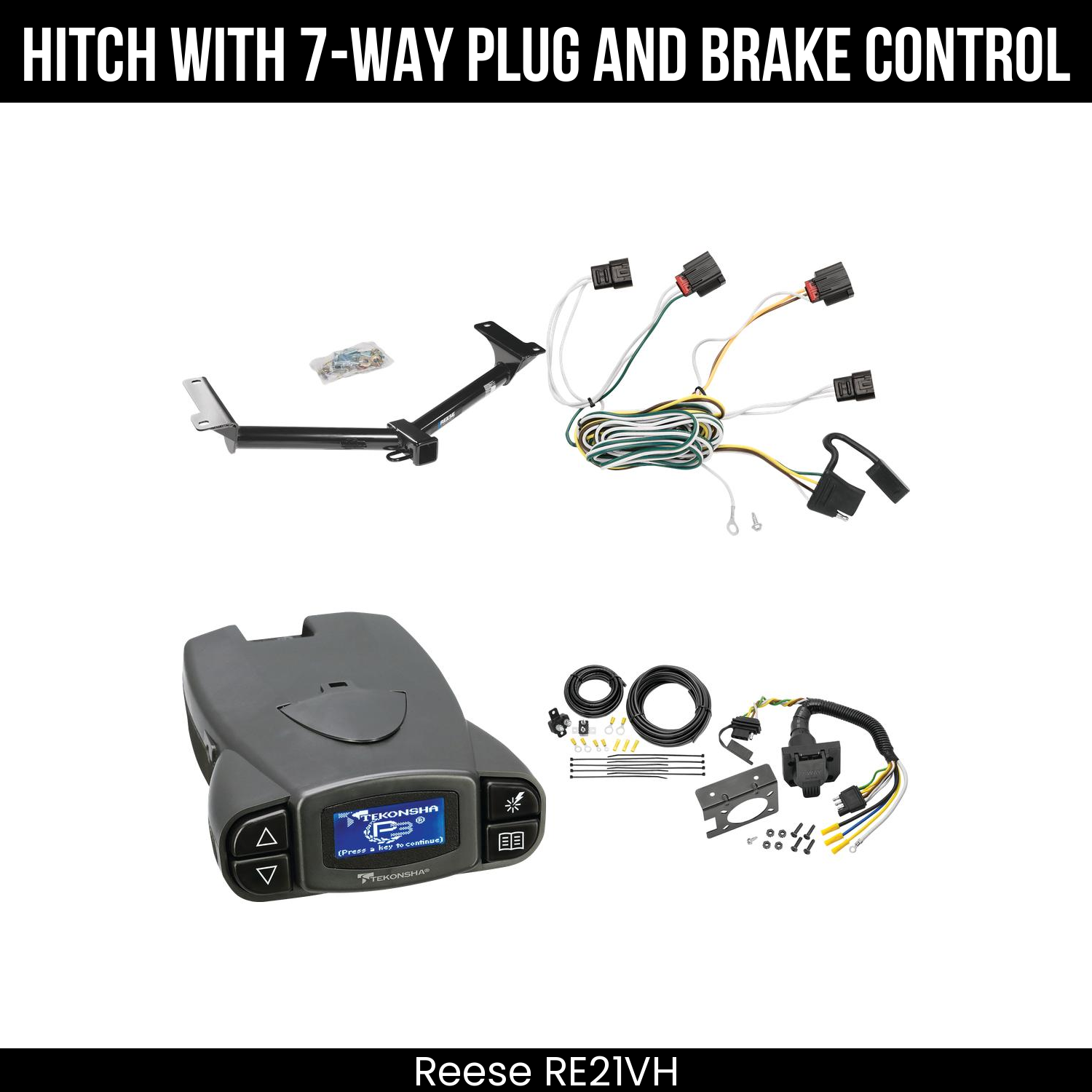 Trailer Hitch , 7-Way , Tekonsha Prodigy P3 Brake Control