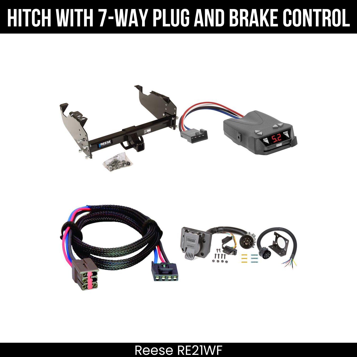 Trailer Hitch , 7-Way , Reese Brakeman IV Brake Control