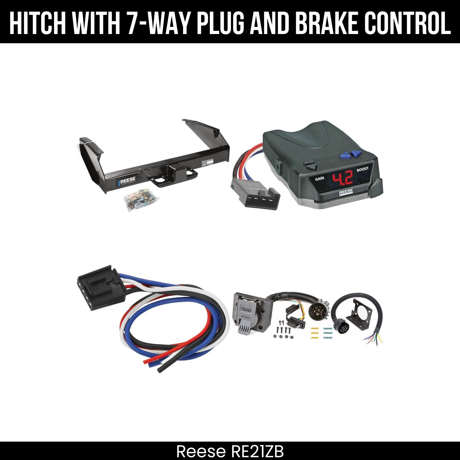 Trailer Hitch , 7-Way , Reese Brake EVN Control