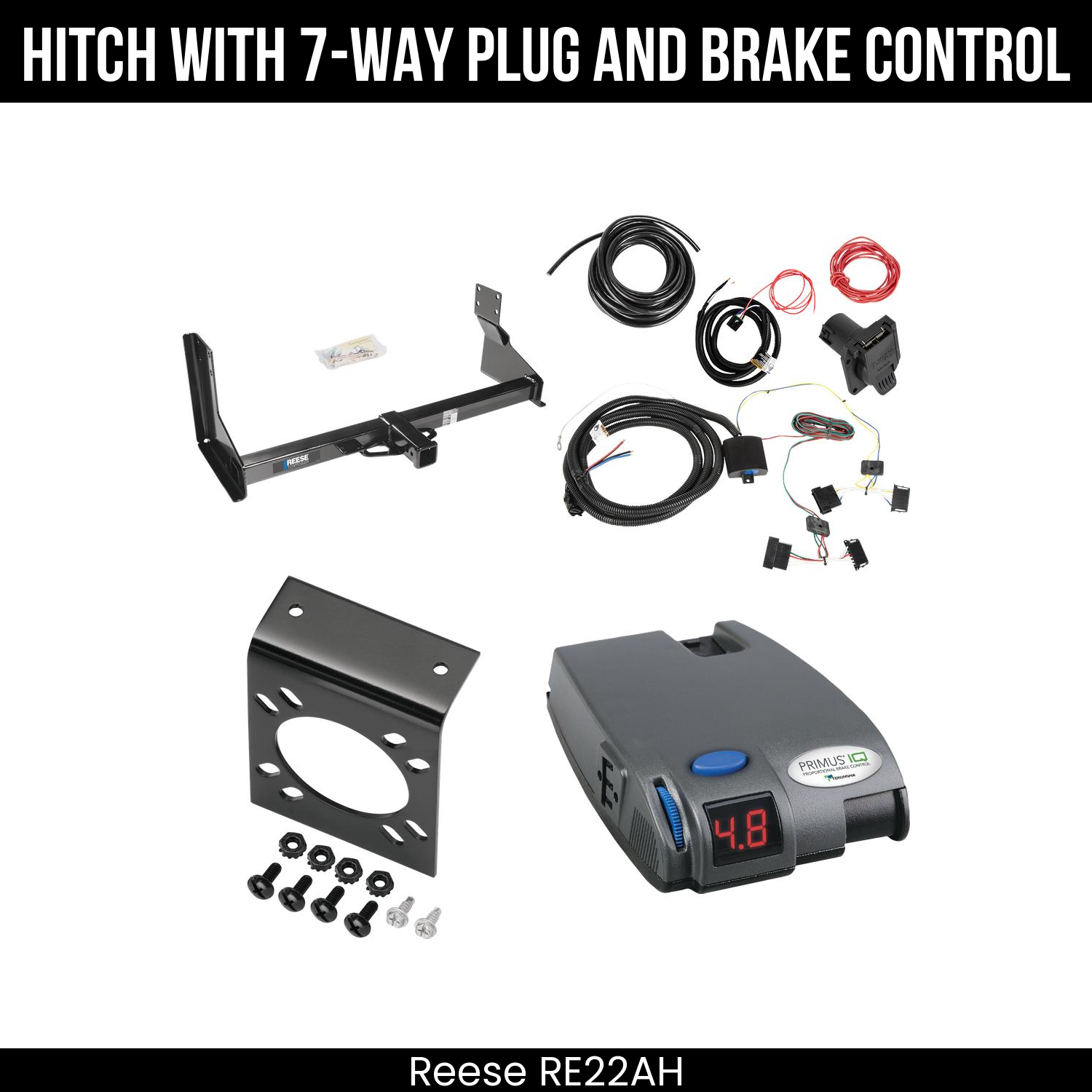 Trailer Hitch , 7-Way , Tekonsha Primus IQ Brake Control