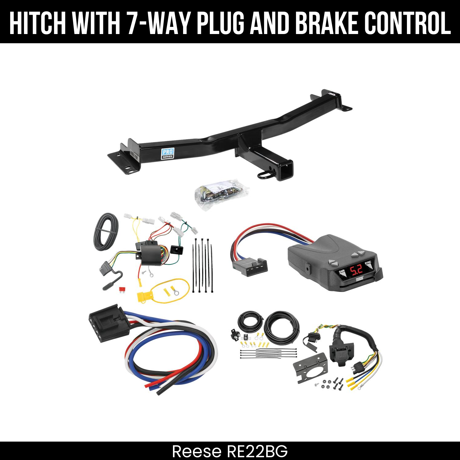 Trailer Hitch , 7-Way , Reese Brakeman IV Brake Control