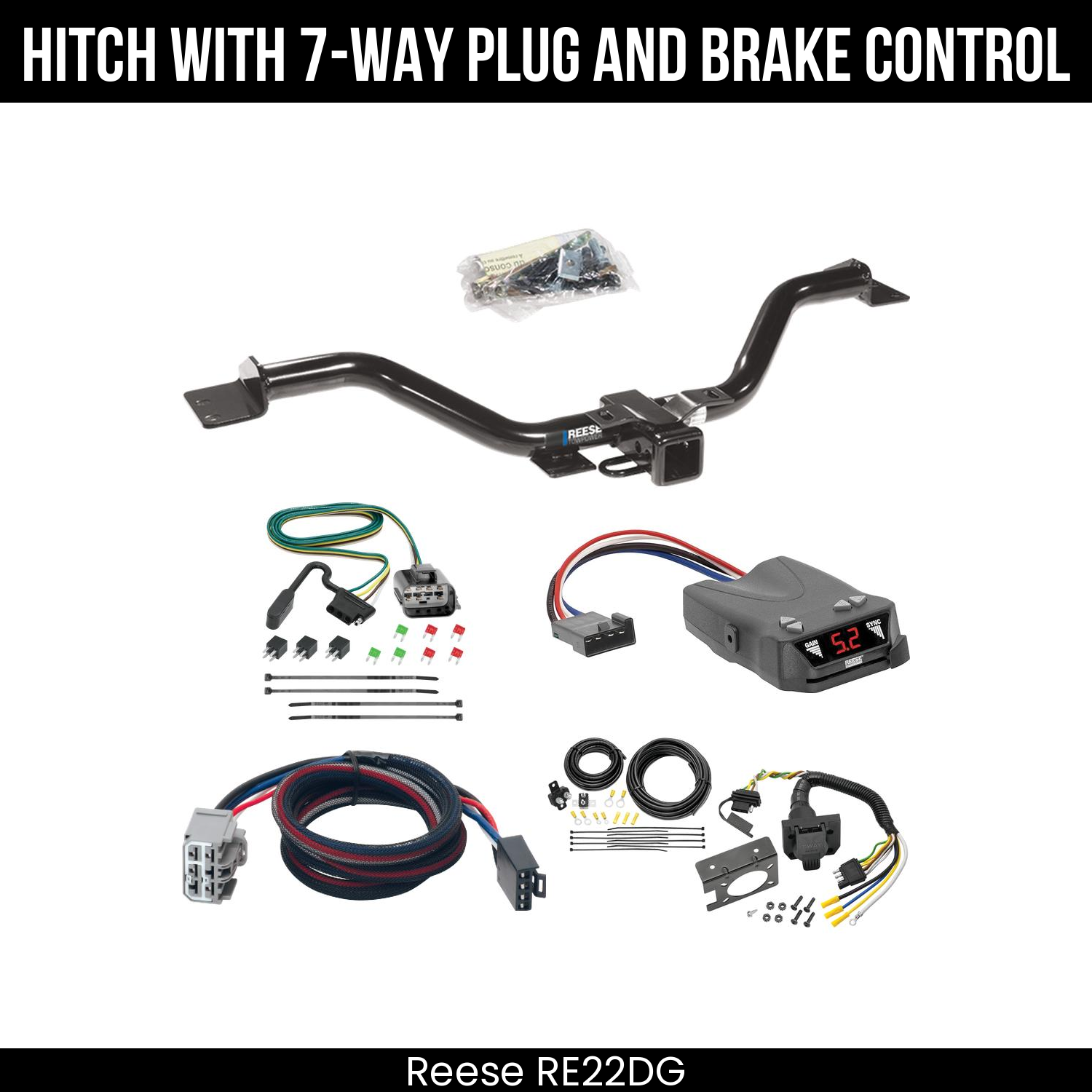 Trailer Hitch , 7-Way , Reese Brakeman IV Brake Control