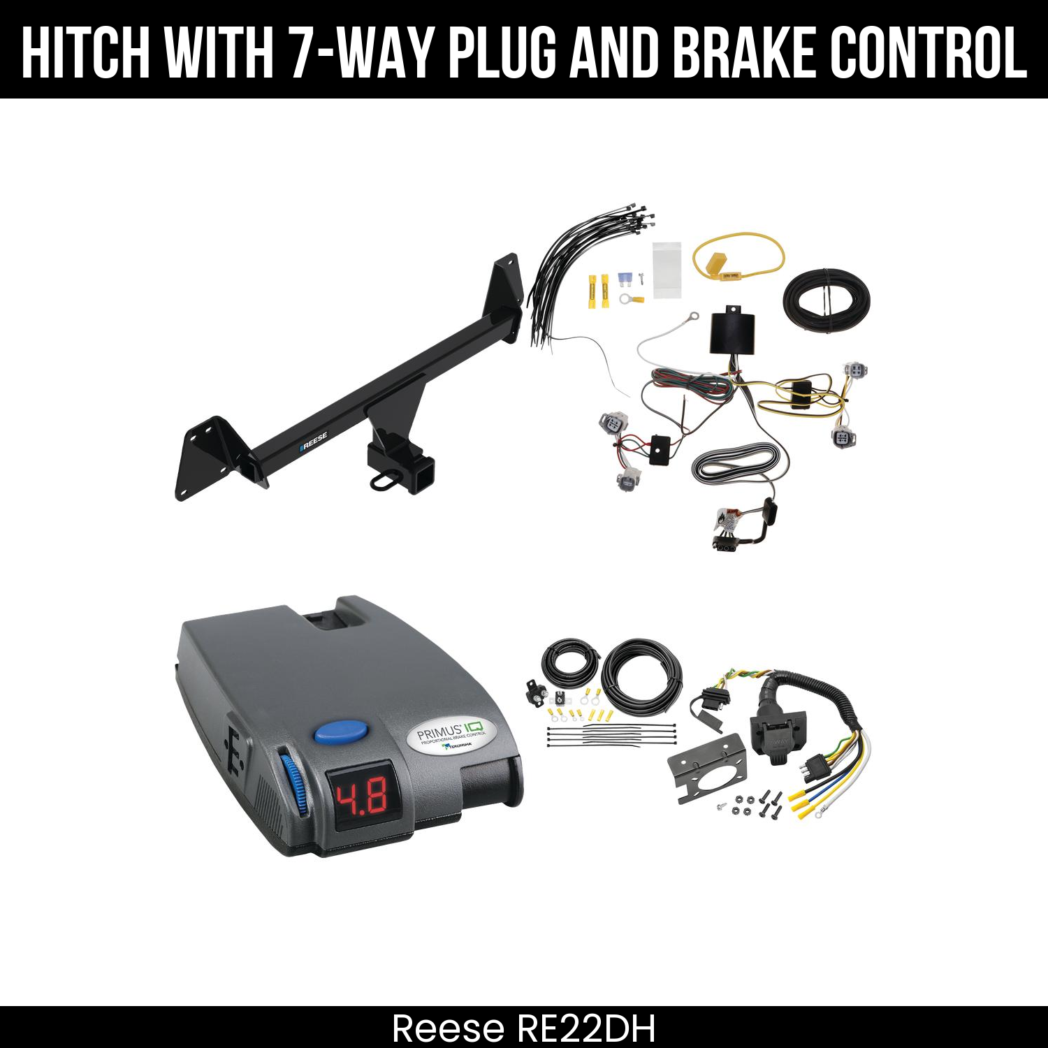 Trailer Hitch , 7-Way , Tekonsha Primus IQ Brake Control