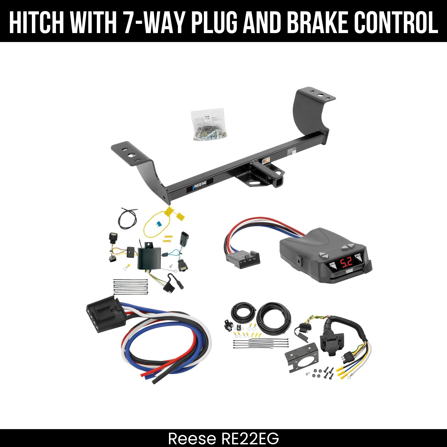 Trailer Hitch , 7-Way , Reese Brakeman IV Brake Control